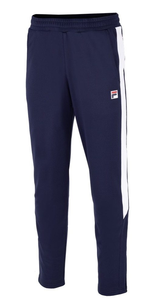 Trainingshose Pant Jan (100% Polyester) navyblau/weiss Jungen