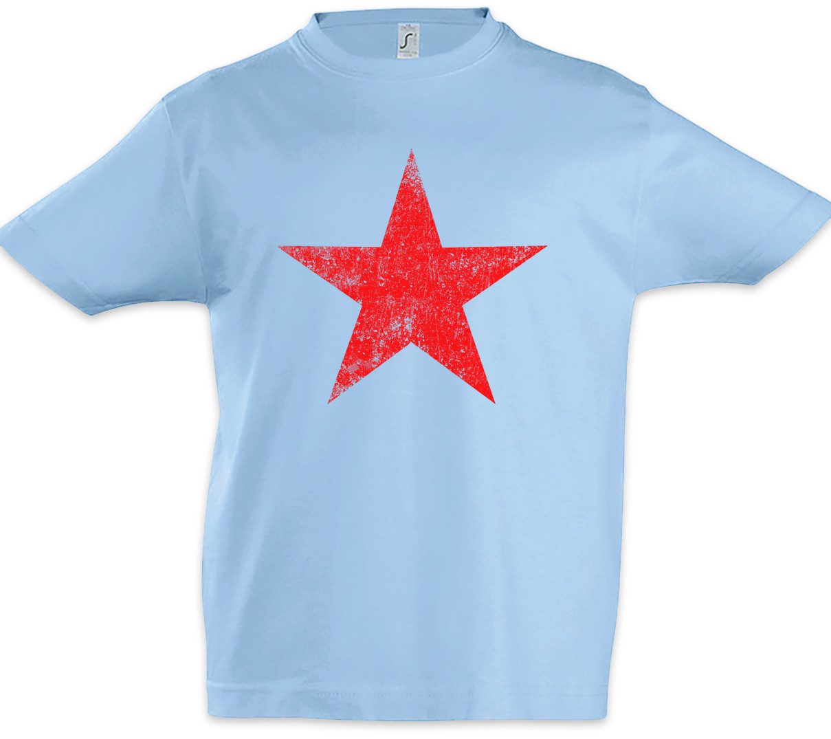 Print-Shirt Punk Star Kinder T-Shirt Anarchy Rock Music Red Logo Symbol Stern