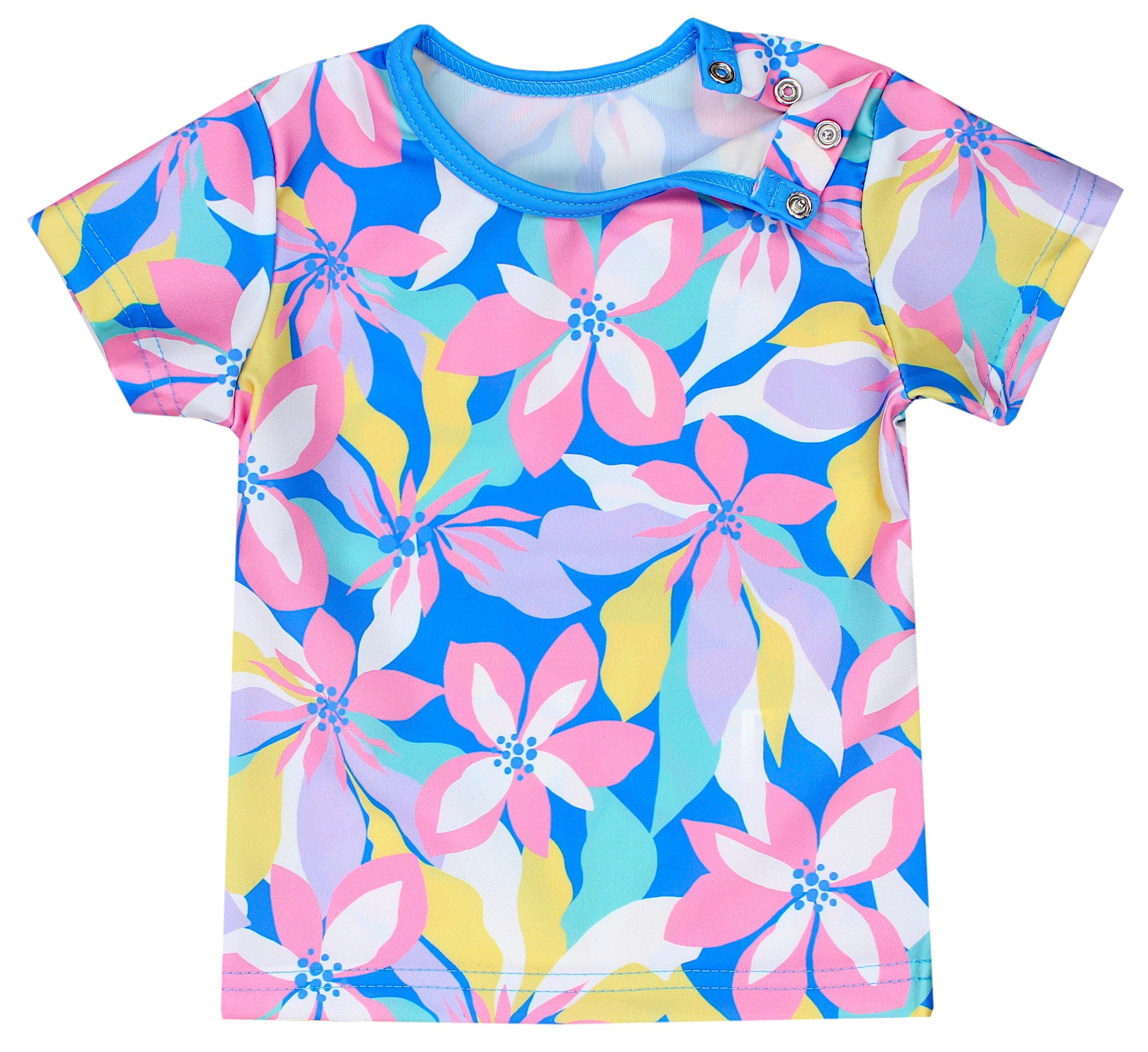 Shirt Rosa / / / Badeanzug Kinder Set Aquarti Gelb Blumen Mädchen Baby Badehose Zweiteiler UV-Schutz Blau Badeanzug