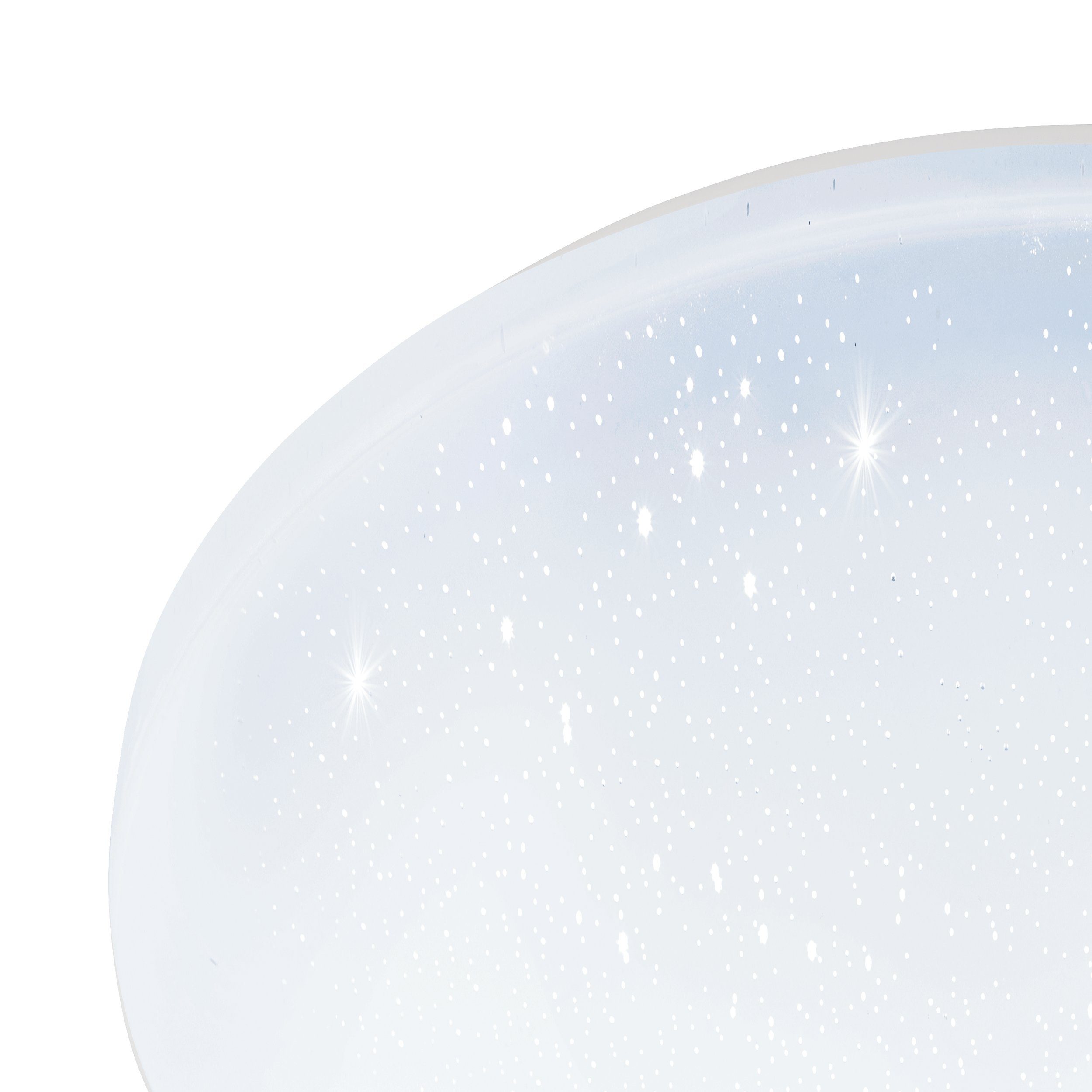 EGLO LED Deckenleuchte Pogliola-s, Leuchtmittel Deckenleuchte, Kristalleffekt LED 31 Wohnzimmerlampe cm, Ø inklusive