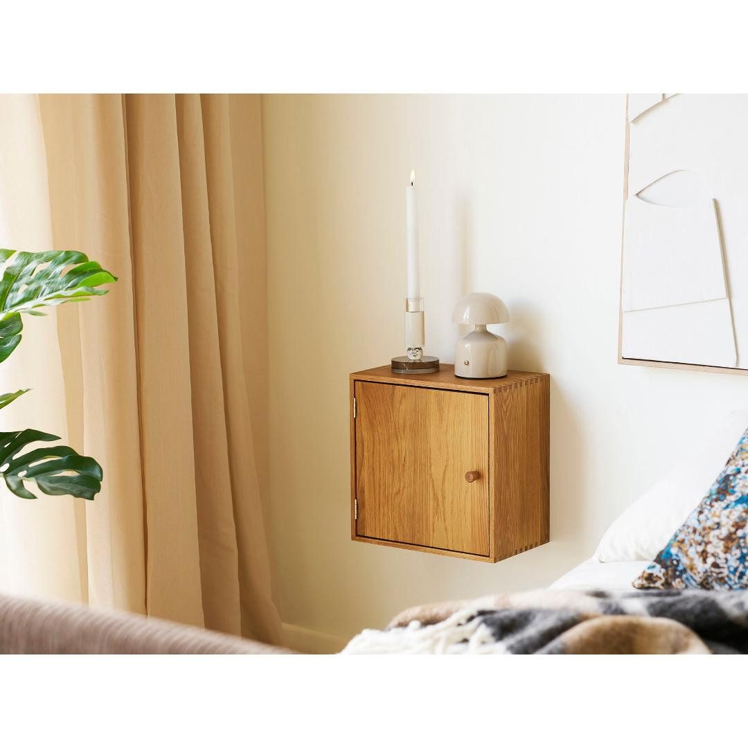 House Nordic Regal Mina Wandregal 1 Tür Eiche.