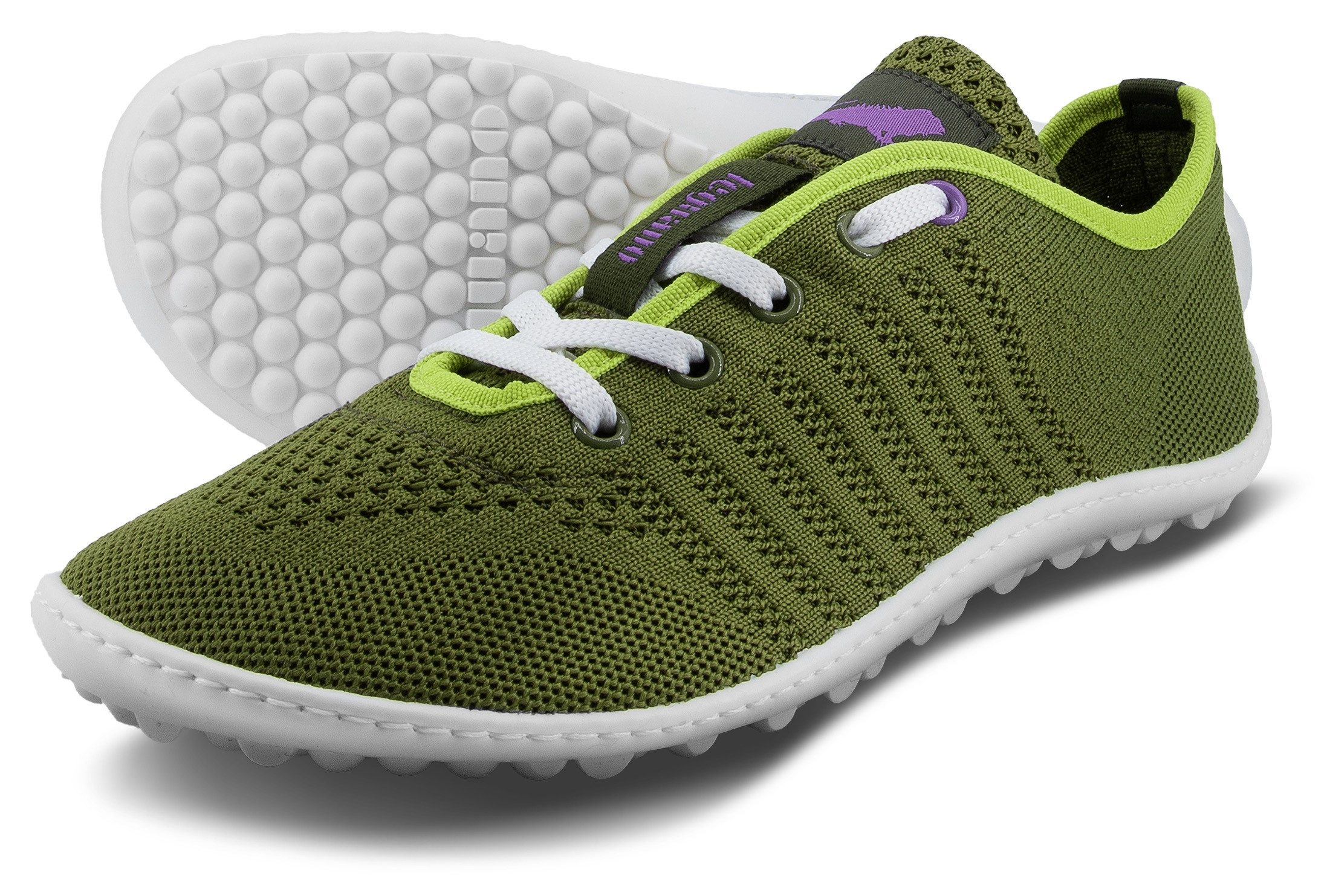 Leguano GO Barfußschuh, Freizeitschuh, Halbschuh, Schnürer mit 360 Grad Halbkugelsohle