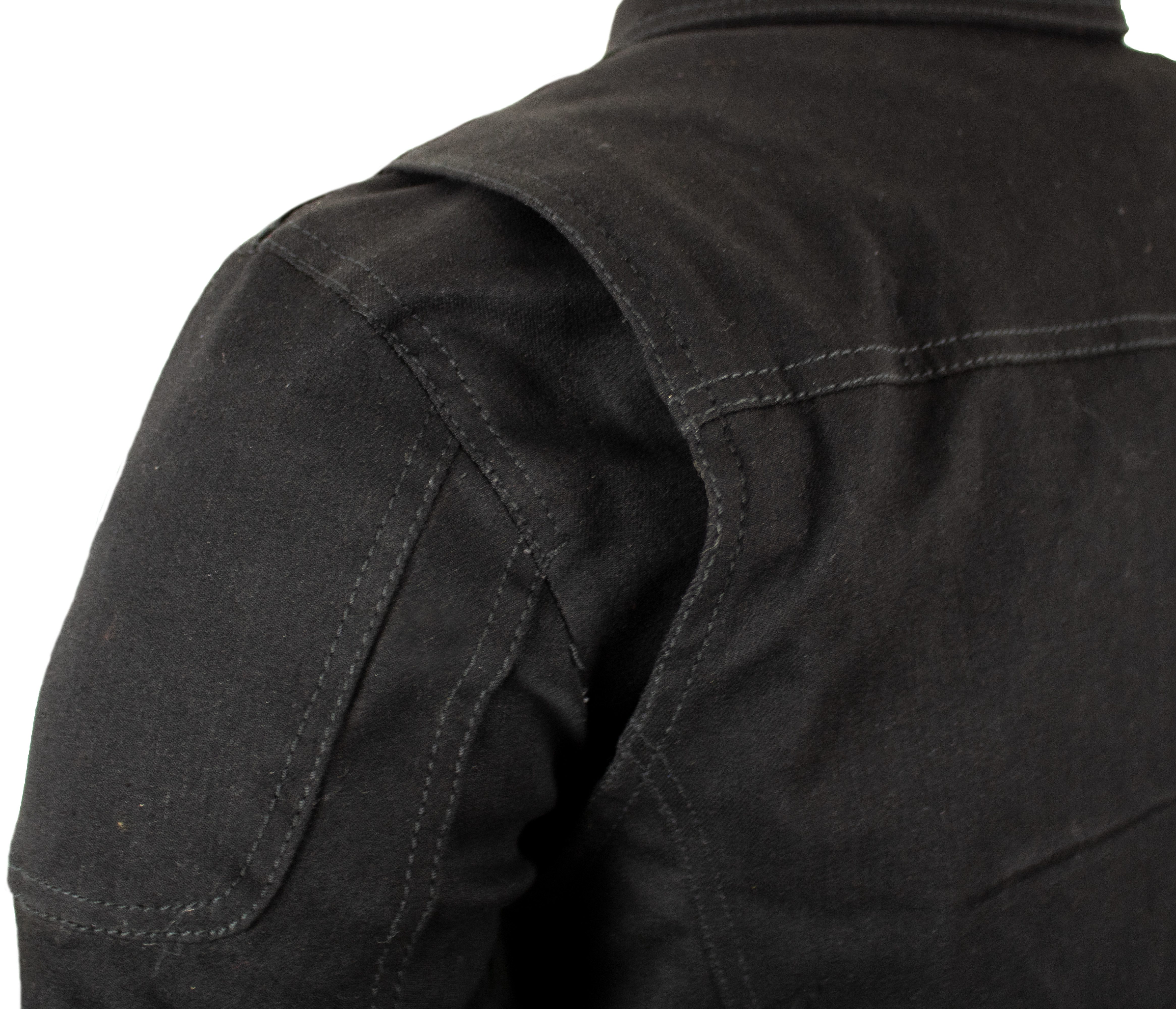 MDM Motorradjacke Motorrad Jeans Jacke mit Protektoren in Schwarz, Grau oder Blau erhältlich – Bild 5 von 5