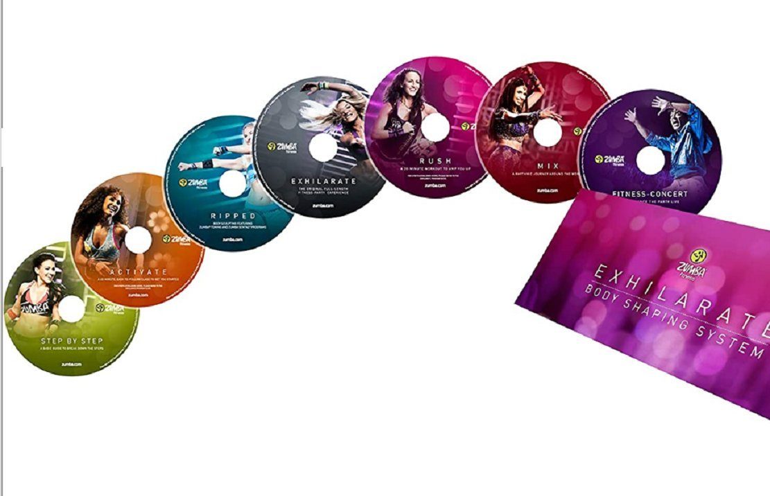 Zumba Fitness Sportuhr Zumba Fitness® Exhilarate Deutsche original version, 7tlg. DVD-Set, (7, 7-tlg)