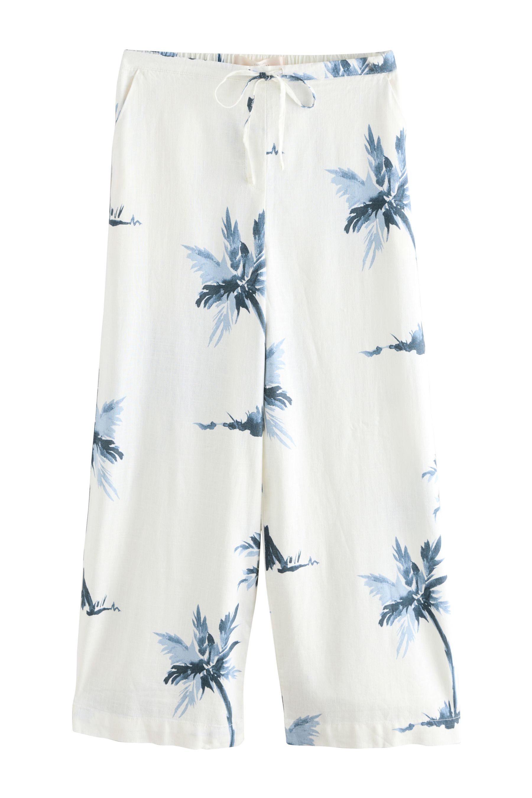 Next Stoffhose Hose aus Leinenmischung mit weitem Bein (1-tlg)