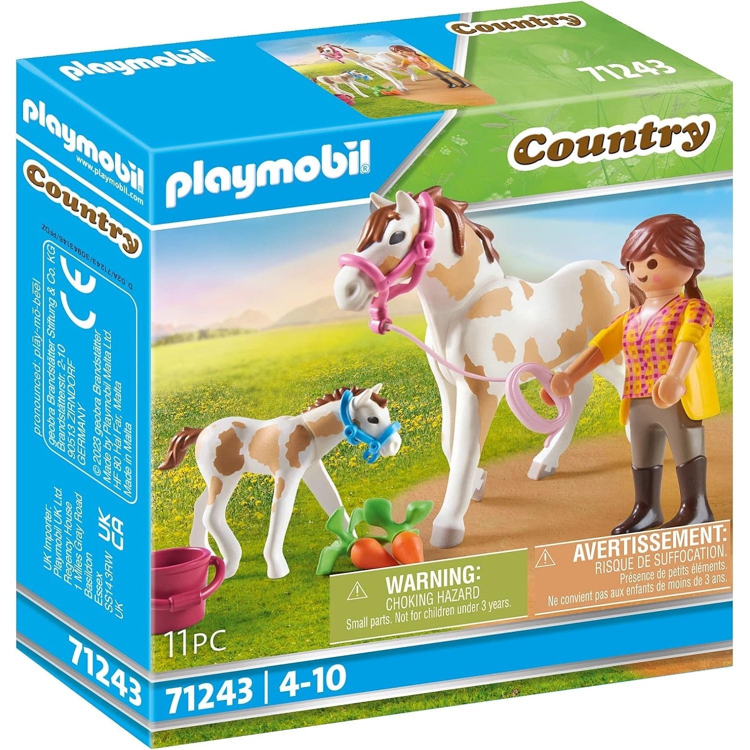 Playmobil® Country 71243 - Pferd mit Fohlen - Figuren Spiel-Set Reiterhof Z günstig online kaufen