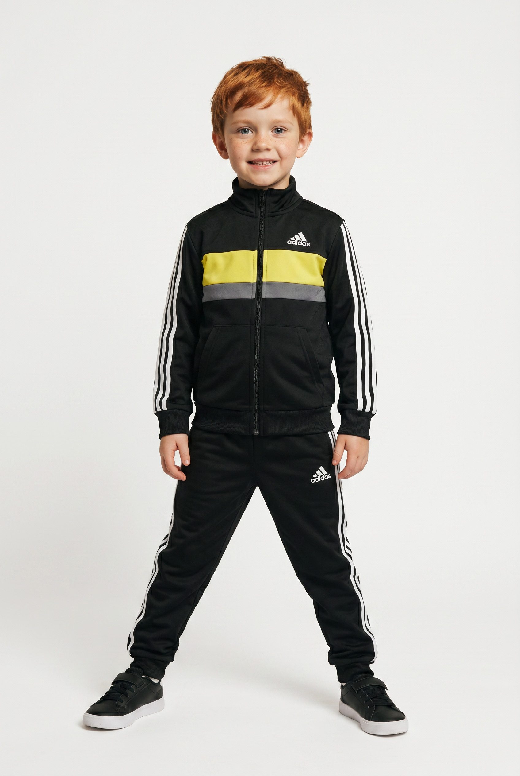 adidas Sportswear Trainingsanzug SEASONAL ESSENTIALS TIBERIO 3-STREIFEN TRICOT KIDS (2-tlg)