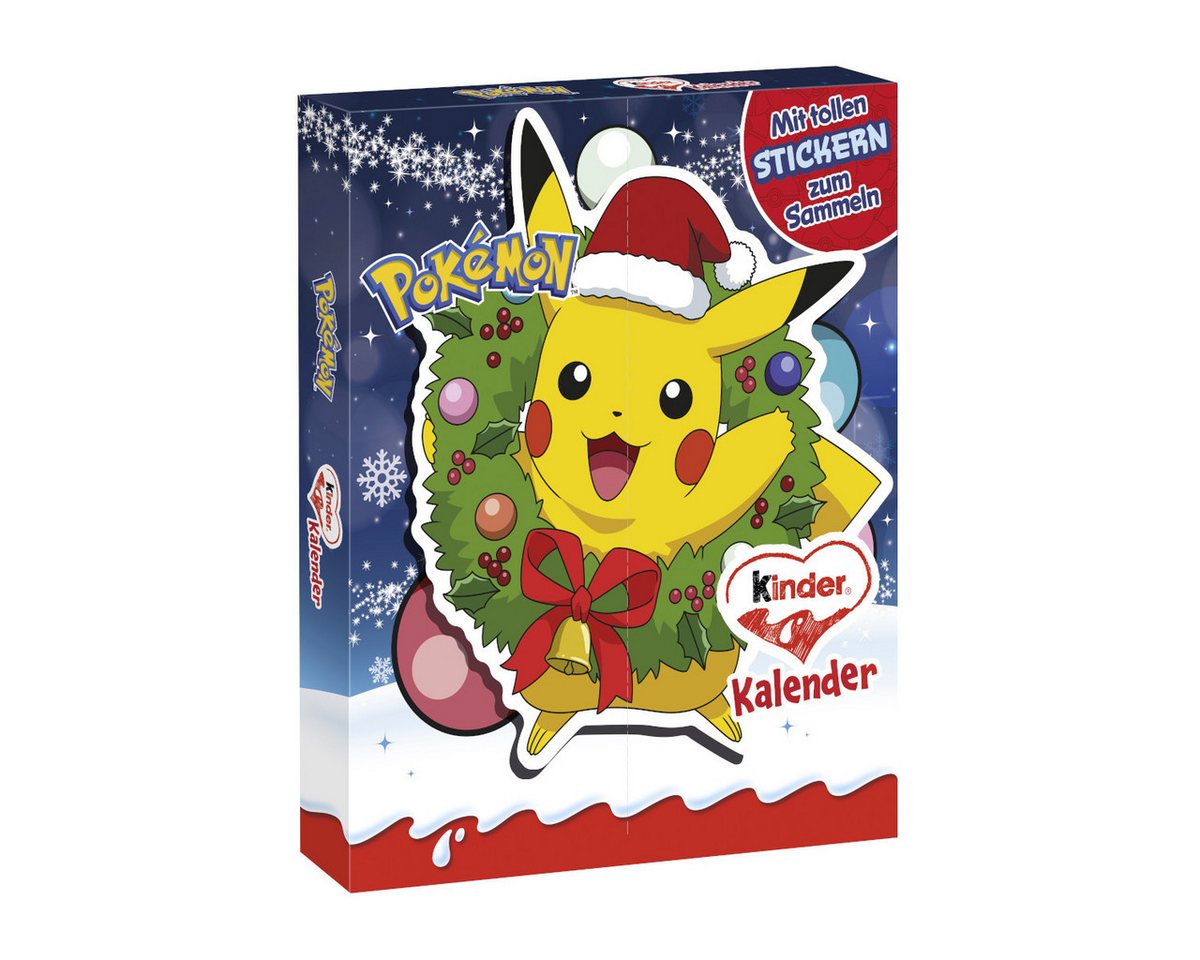 kinder Schokolade, Ferrero kinder Mix Pokémon Adventskalender Packung 198g