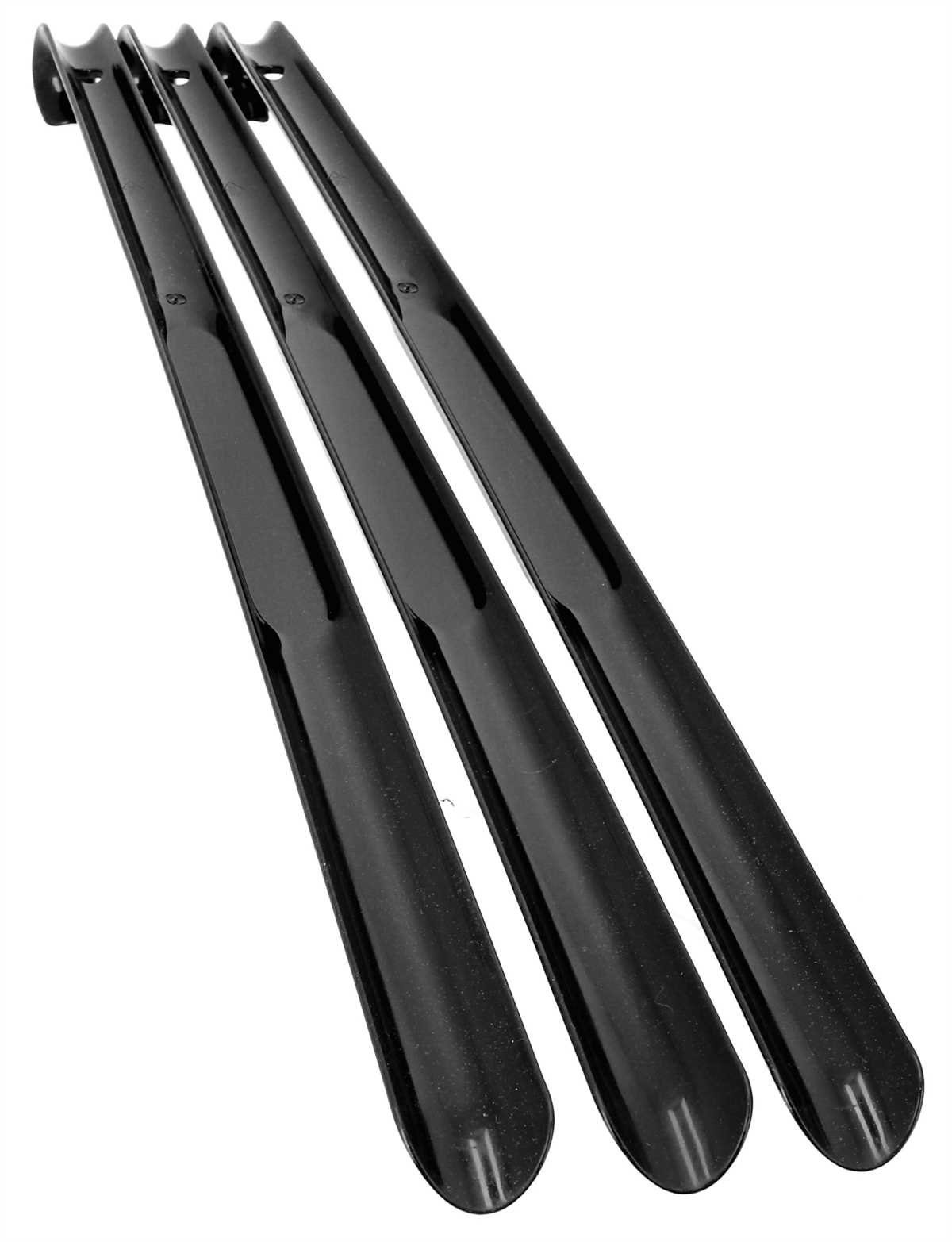 Lantelme Schuhlöffel 3 Stück Set 65 cm Kunststoff Schuhanzieher stabil Schuhanziehhilfe, Farbe Wählbar, Hergestellt in Deutschland, sehr Stabil, Rückenschonend