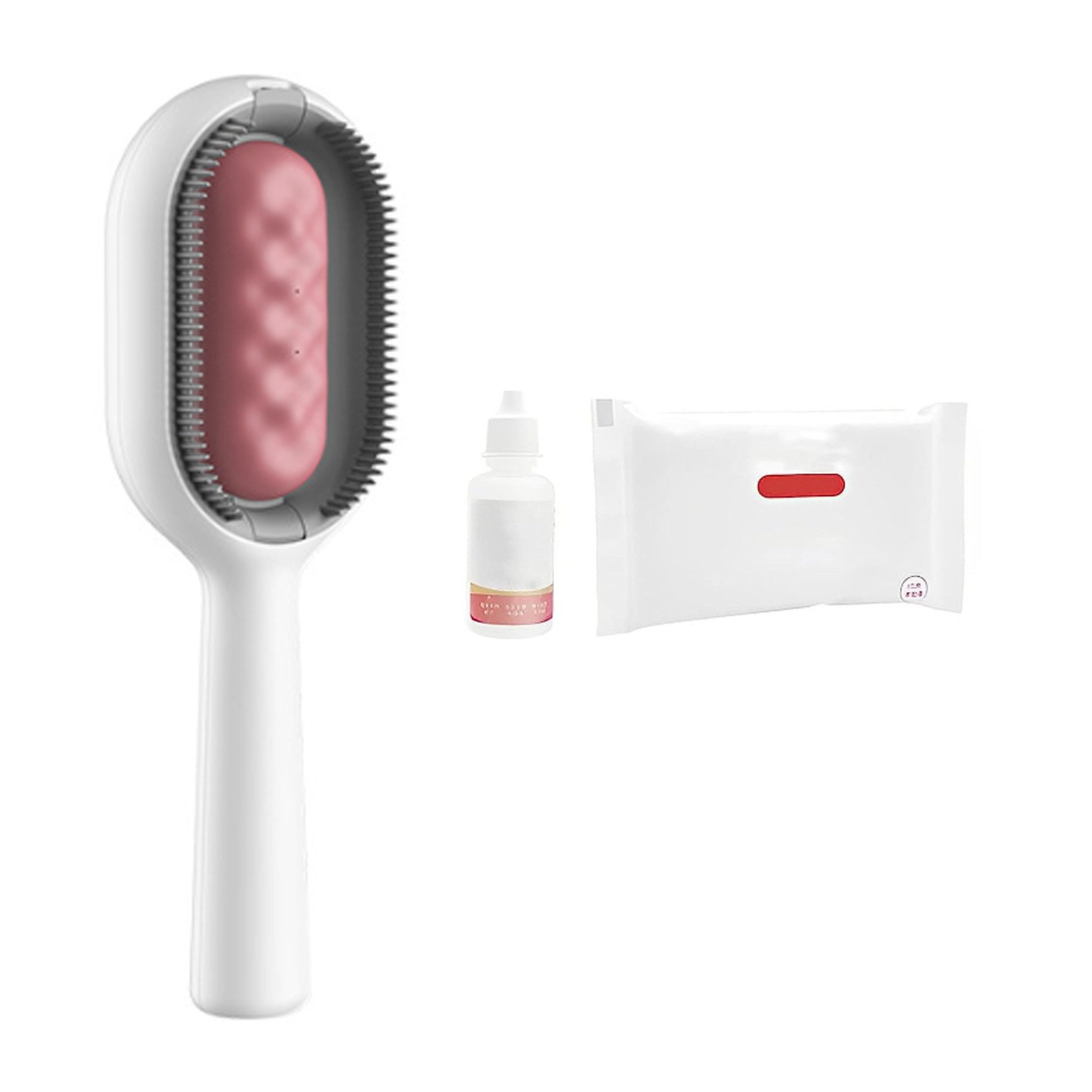 KINSI Fellkamm Katzenpflegebürste,Tierhaarentfernungskamm mit Wassertank, Kann mit Seren verwendet werden