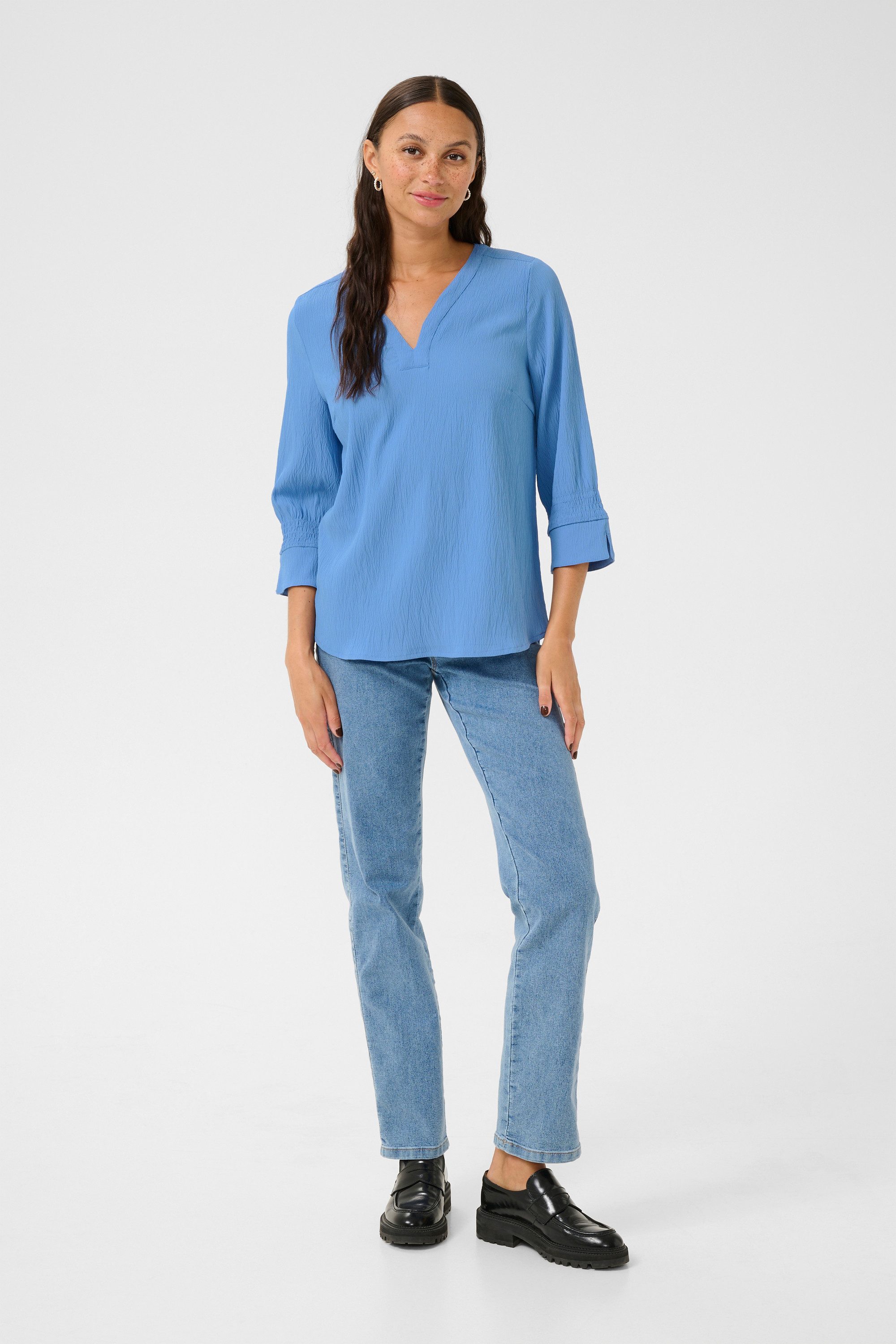 KAFFE Langarmbluse Langarm-Bluse KAlinda