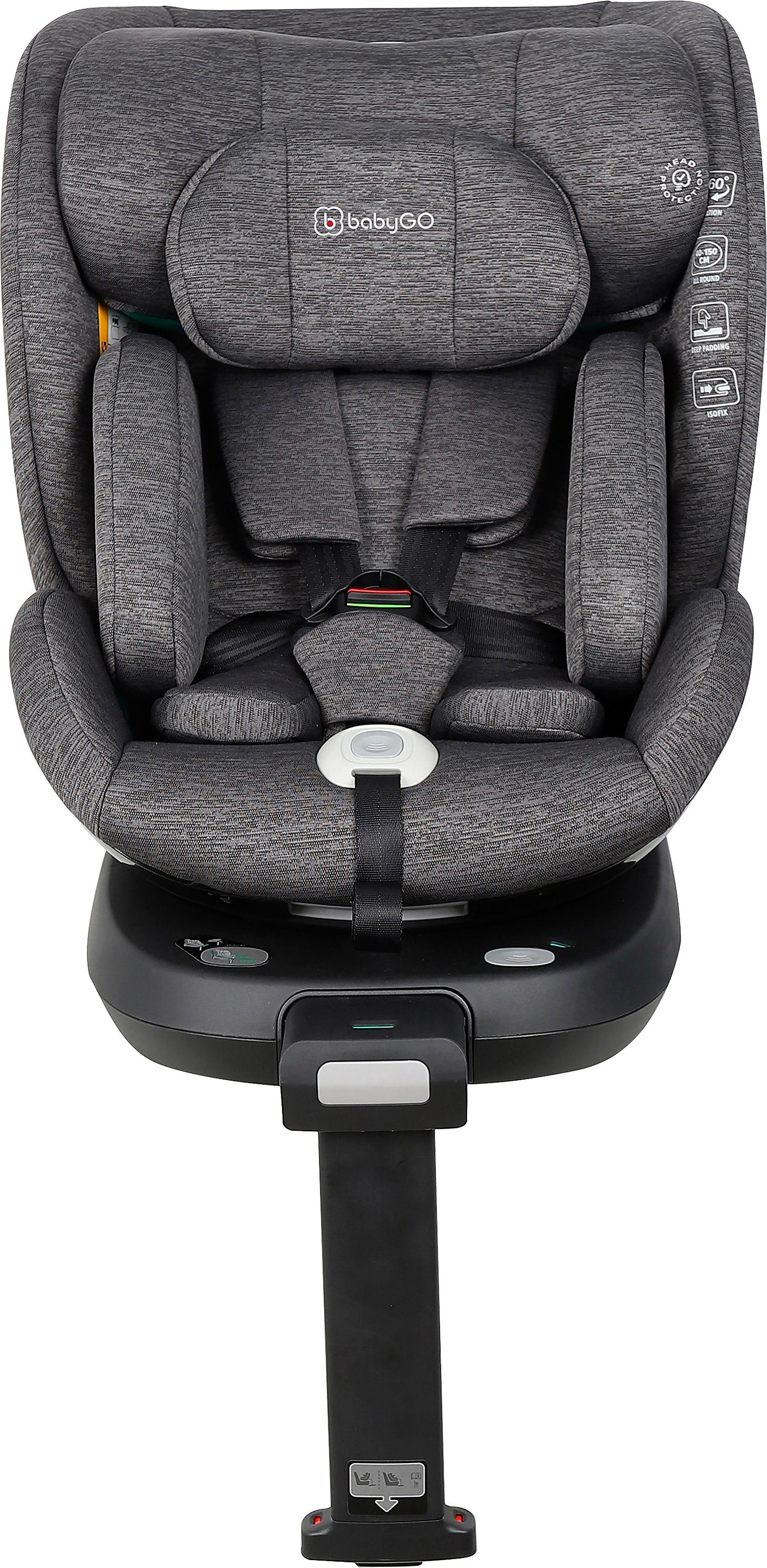 BabyGo Autokindersitz Prime 360 Rotation I size, (1-tlg), für Gruppe von 40 - 150 cm