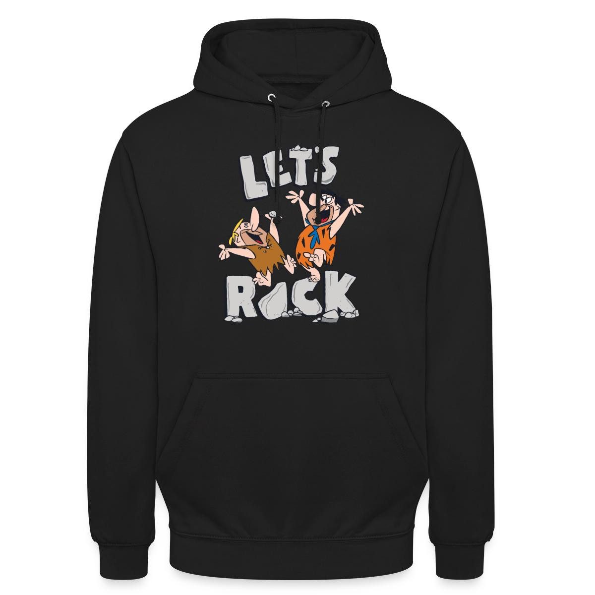 Spreadshirt Hoodie The Flintstones Fred Und Barney Let's Rock Unisex Hoodie (1-tlg)
