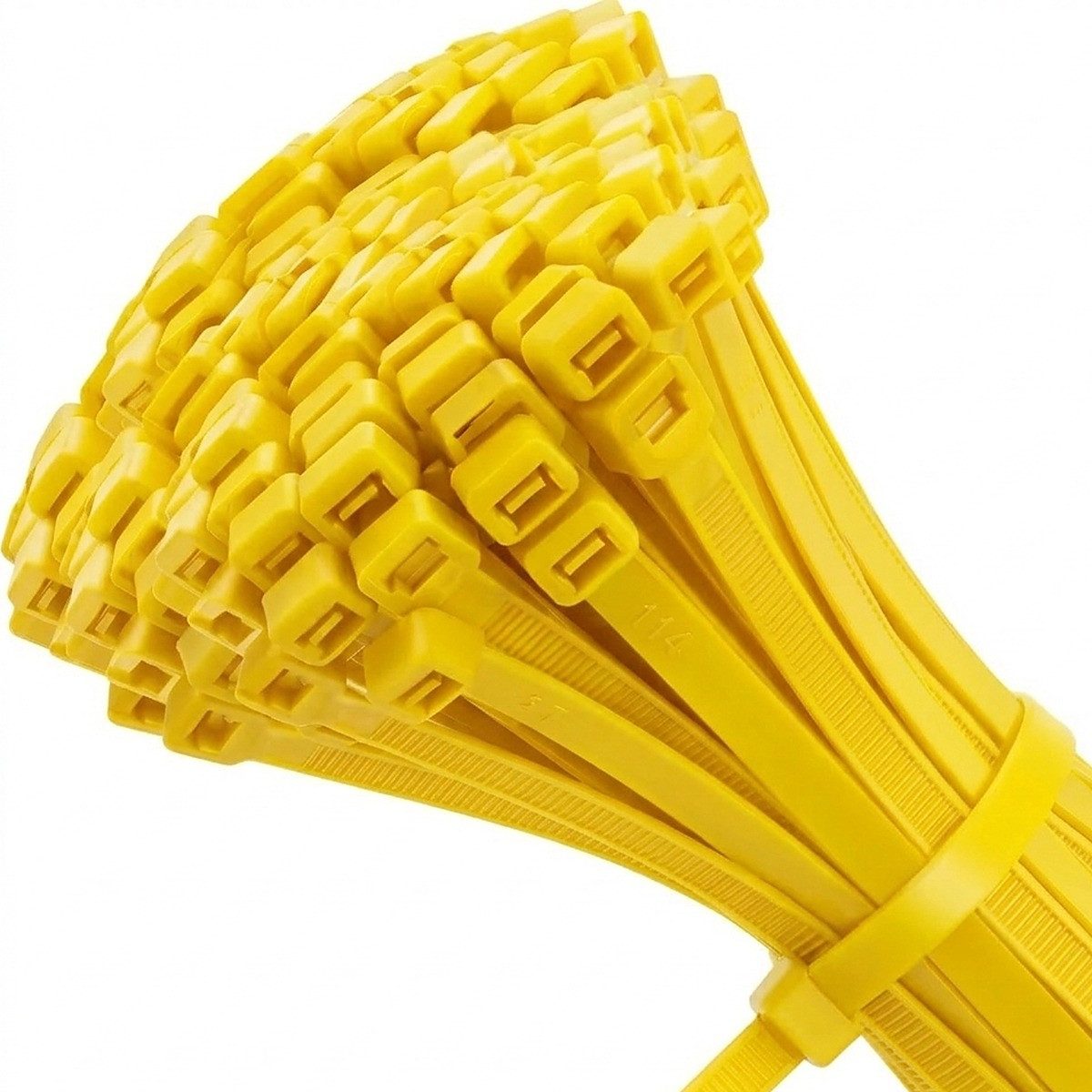 MK24 Handelshaus Kabelbinder Nylon PA6.6, 300 x 4,8 mm, gelb (200-St)