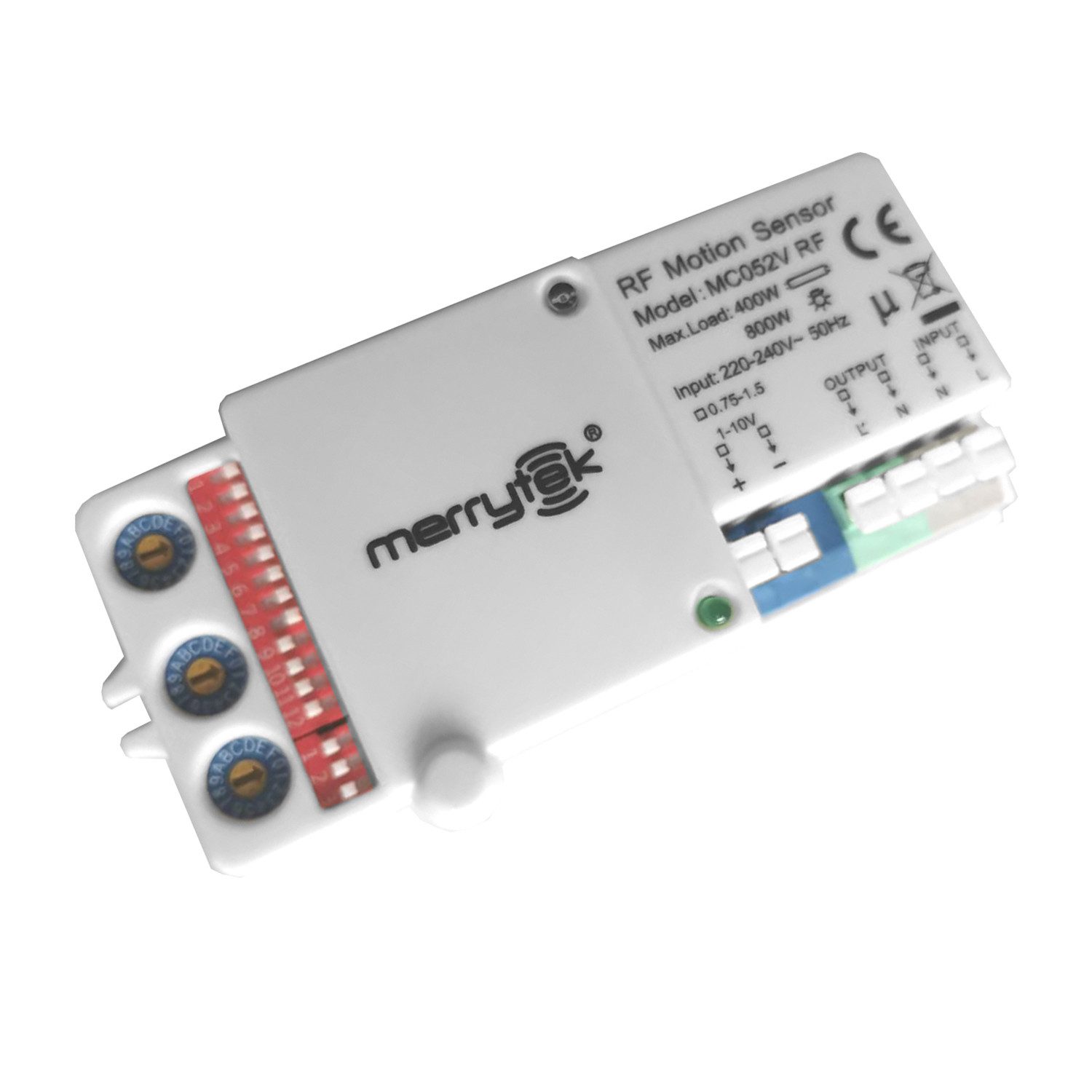 Merrytek Bewegungsmelder MC052VRF Mikrowelle Bewegungsmelder mit RF-Funknetzwerk, Dimmfunktion