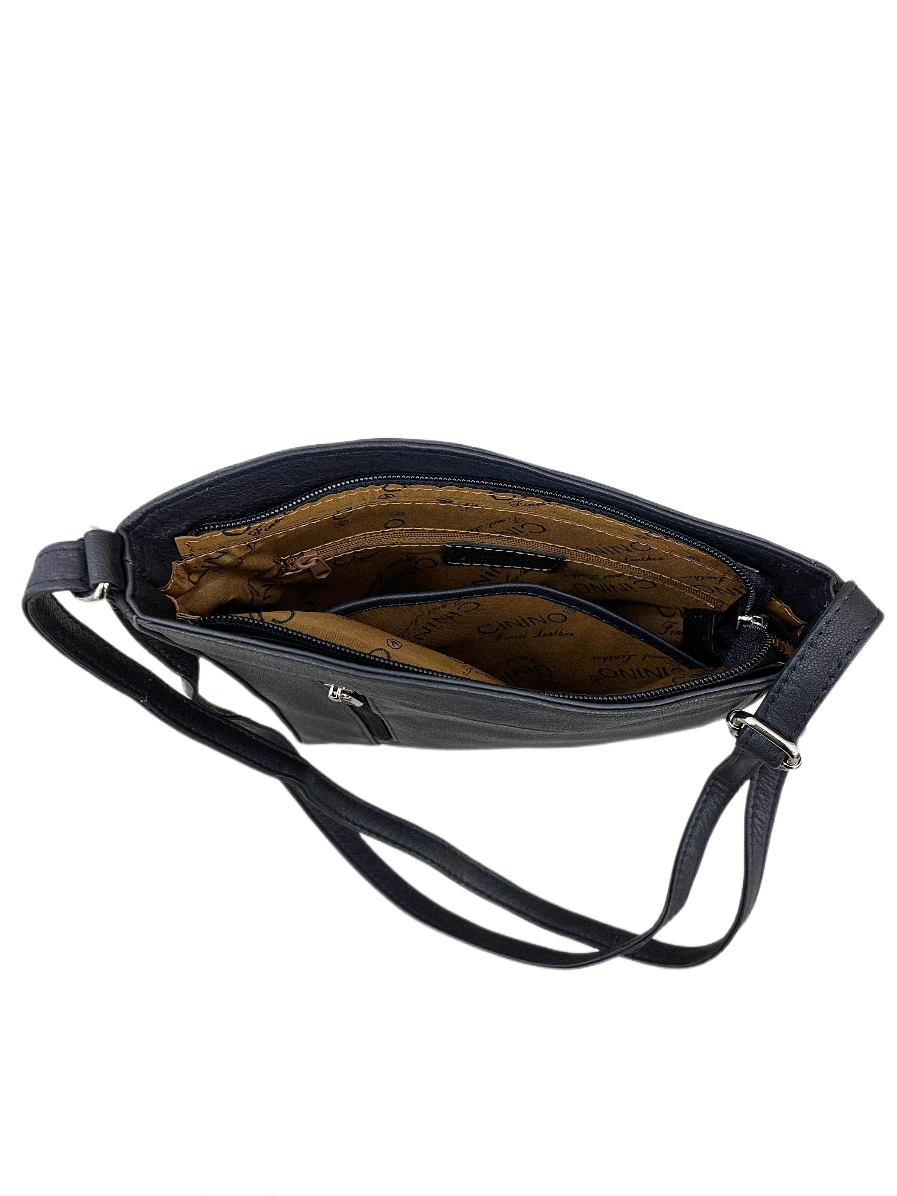 Cinino Handtasche Wanda, Ledertasche Umhängetasche