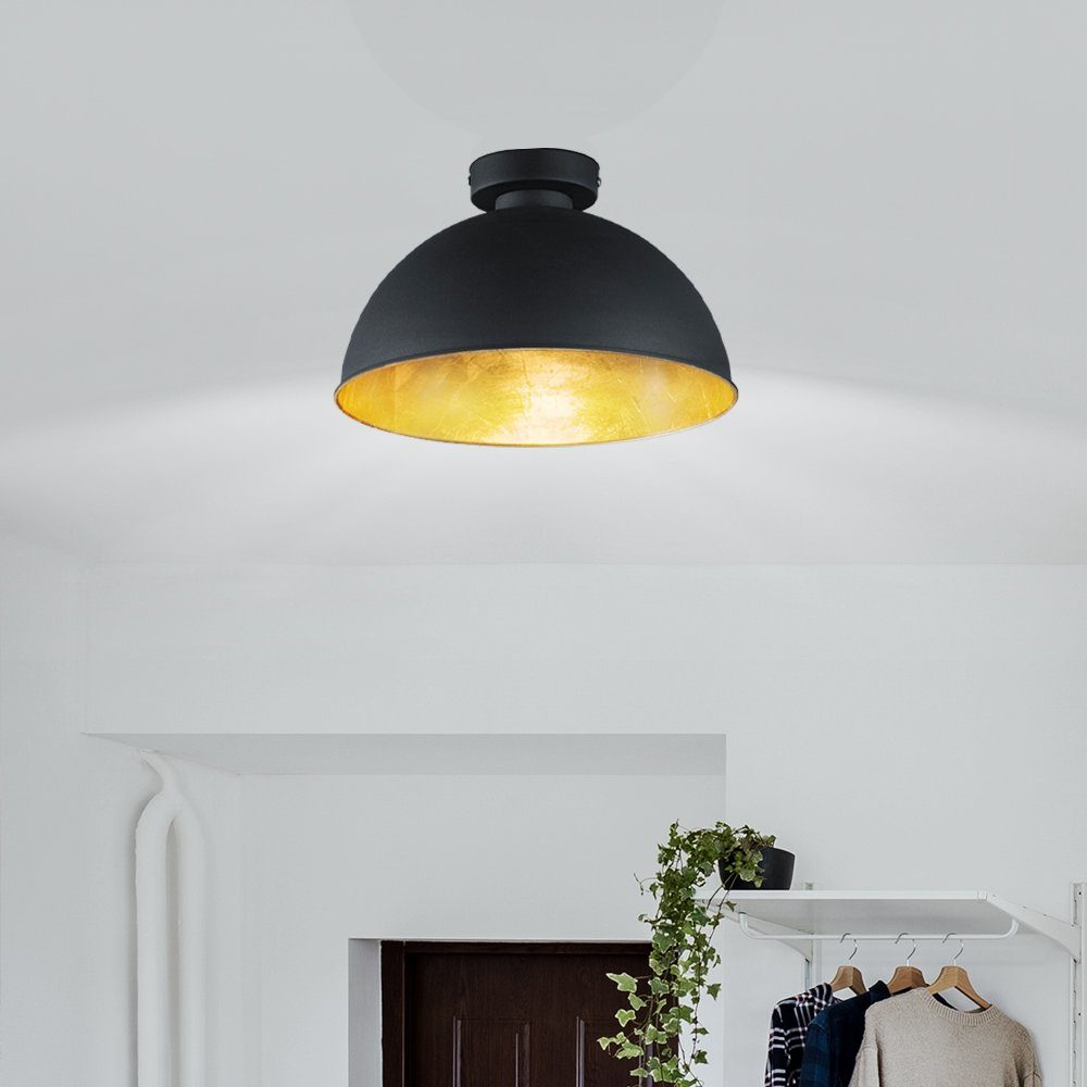 Industrie Deckenlampe LED-Hängeleuchte, etc-shop rund Deckenleuchte Stil Warmweiß, Wohnzimmerlampe