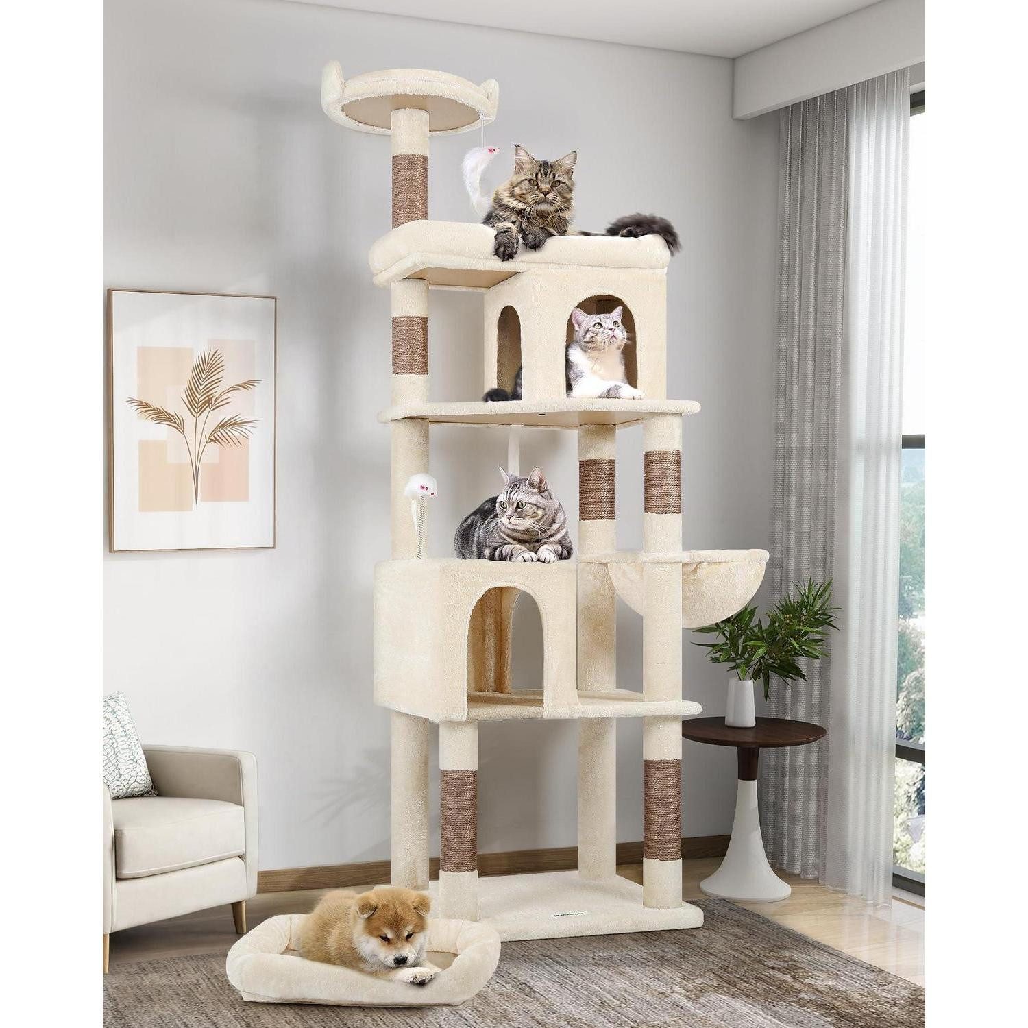 LuxusKollektion Kratzbaum Kratzbaum XXL 183 cm für Große Katzen