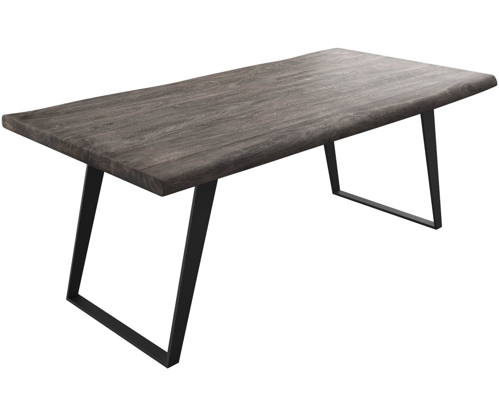 DELIFE Esstisch Edge, Akazie Platin 200x100 günstig online kaufen