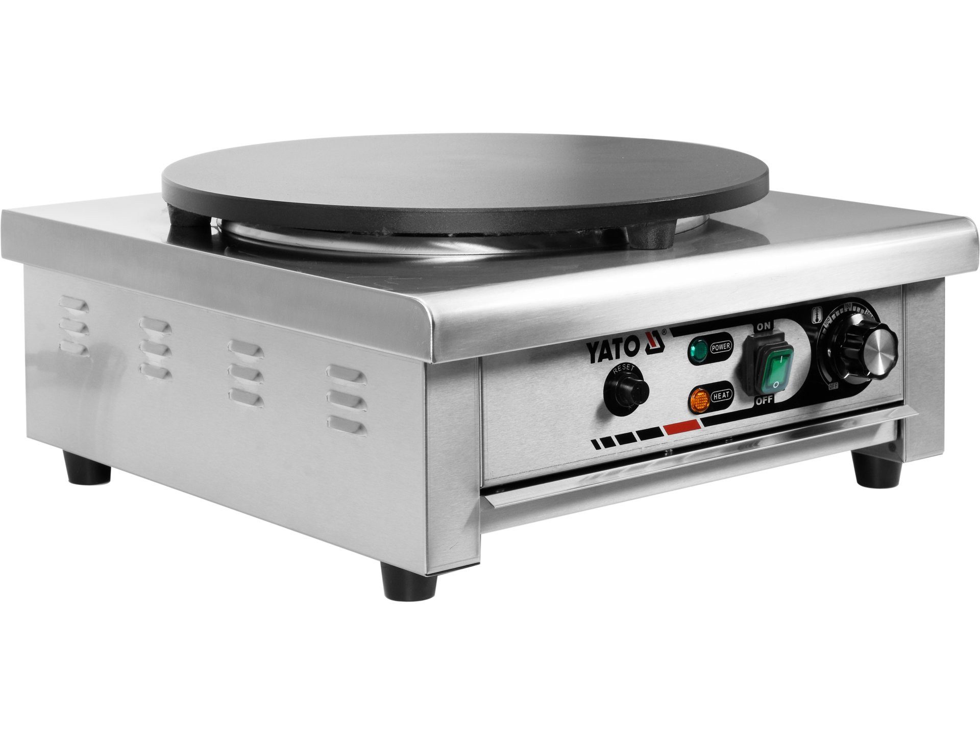 Yato Crêpesmaker Gastro Crepes Maker 400mm, 3000W 450x470x220mm, 3000 W, Qualität