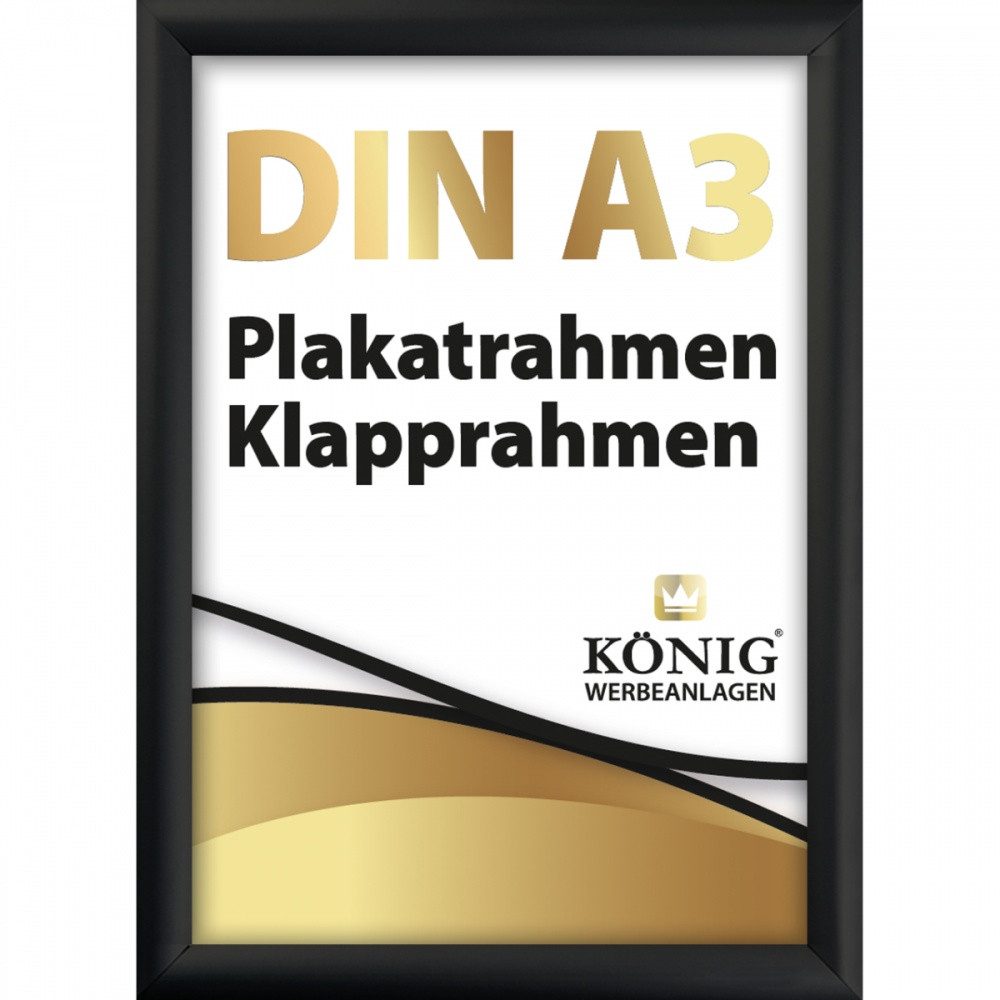 Dreifke Rahmen Dreifke® Plakatrahmen DIN A3, 25mm Aluminium Profil, schwarz, inkl.