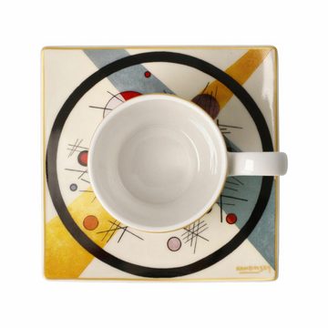 Goebel Espressotasse Kreise im Kreis Artis Orbis Wassily Kandinsky, Fine China-Porzellan