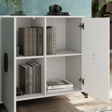 Vicco Kommode Wohnzimmerschrank MAROKKO Hellgrau