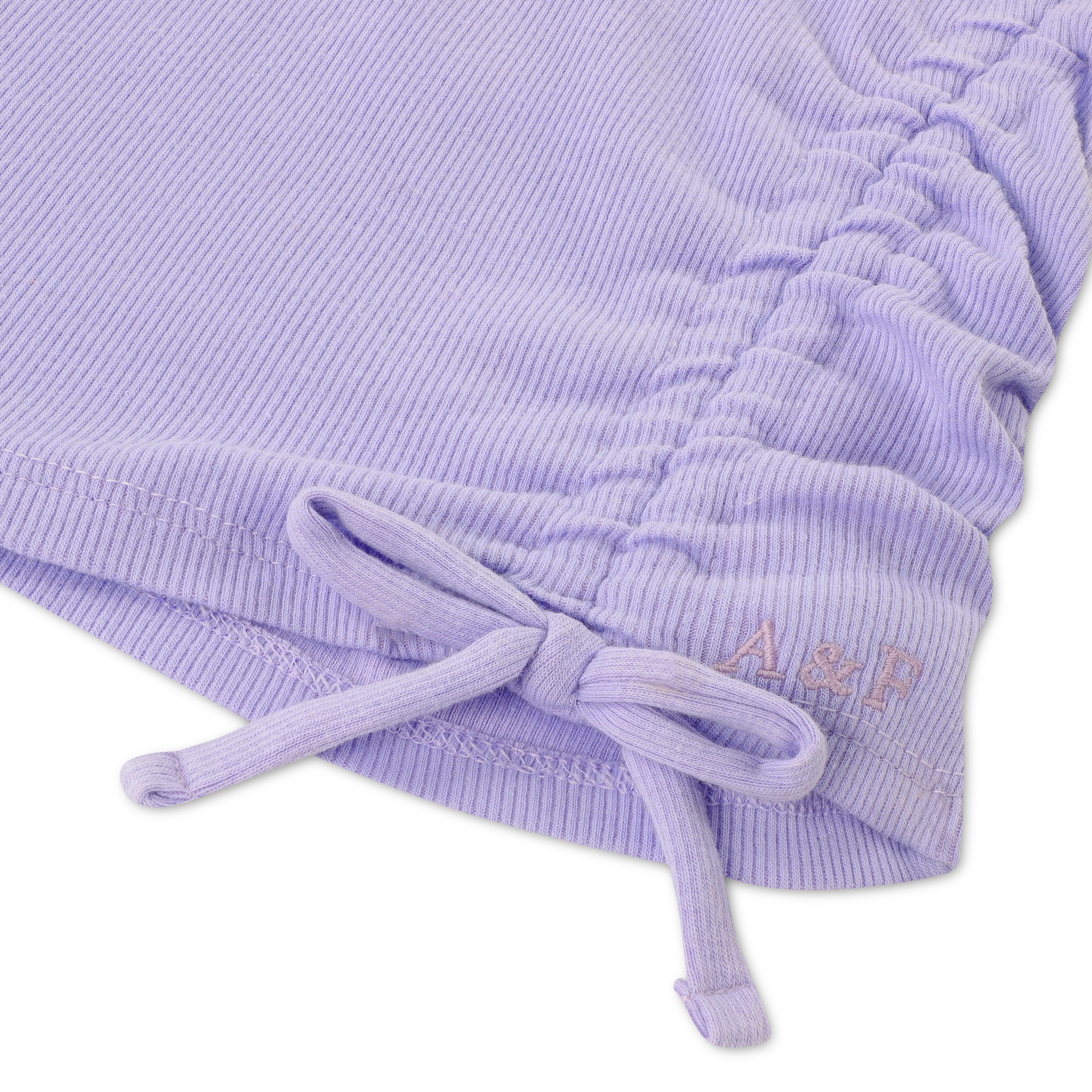 Abercrombie Kids T-Shirt AFG SS SHOULDER PLAY TOP mit Rüschen am Ausschnitt