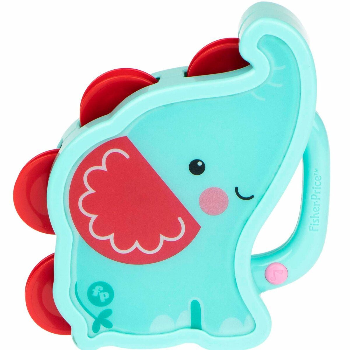 Fisher-Price® Обучающие игрушки Elefant Tamburin – Niedliches Rhythmusinstrument für kleine Musiker