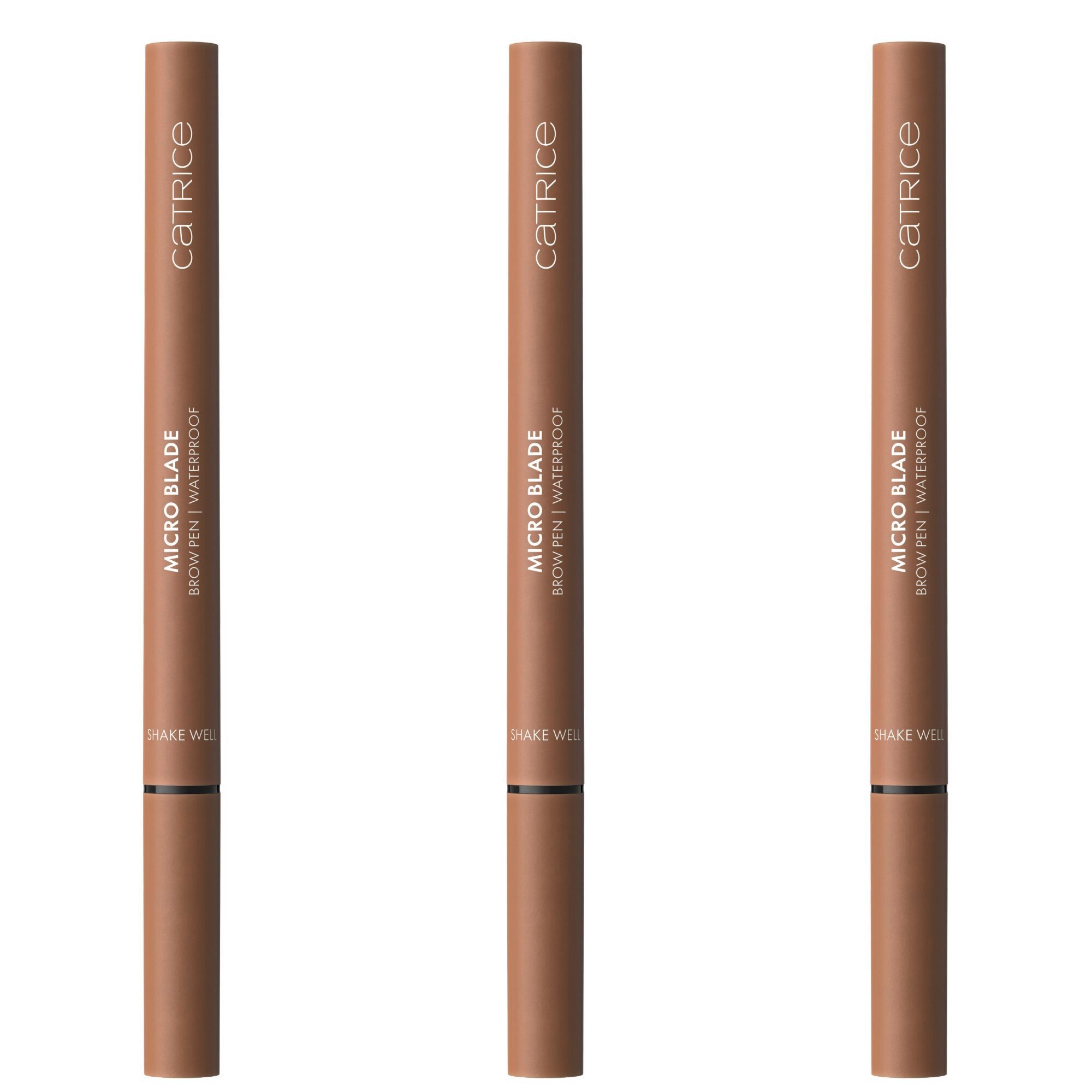 Catrice Augenbrauen-Stift MICRO BLADE BROW PEN WATERPROOF, 3-tlg., für ultra-präzise, natürlich definierte Augenbrauen