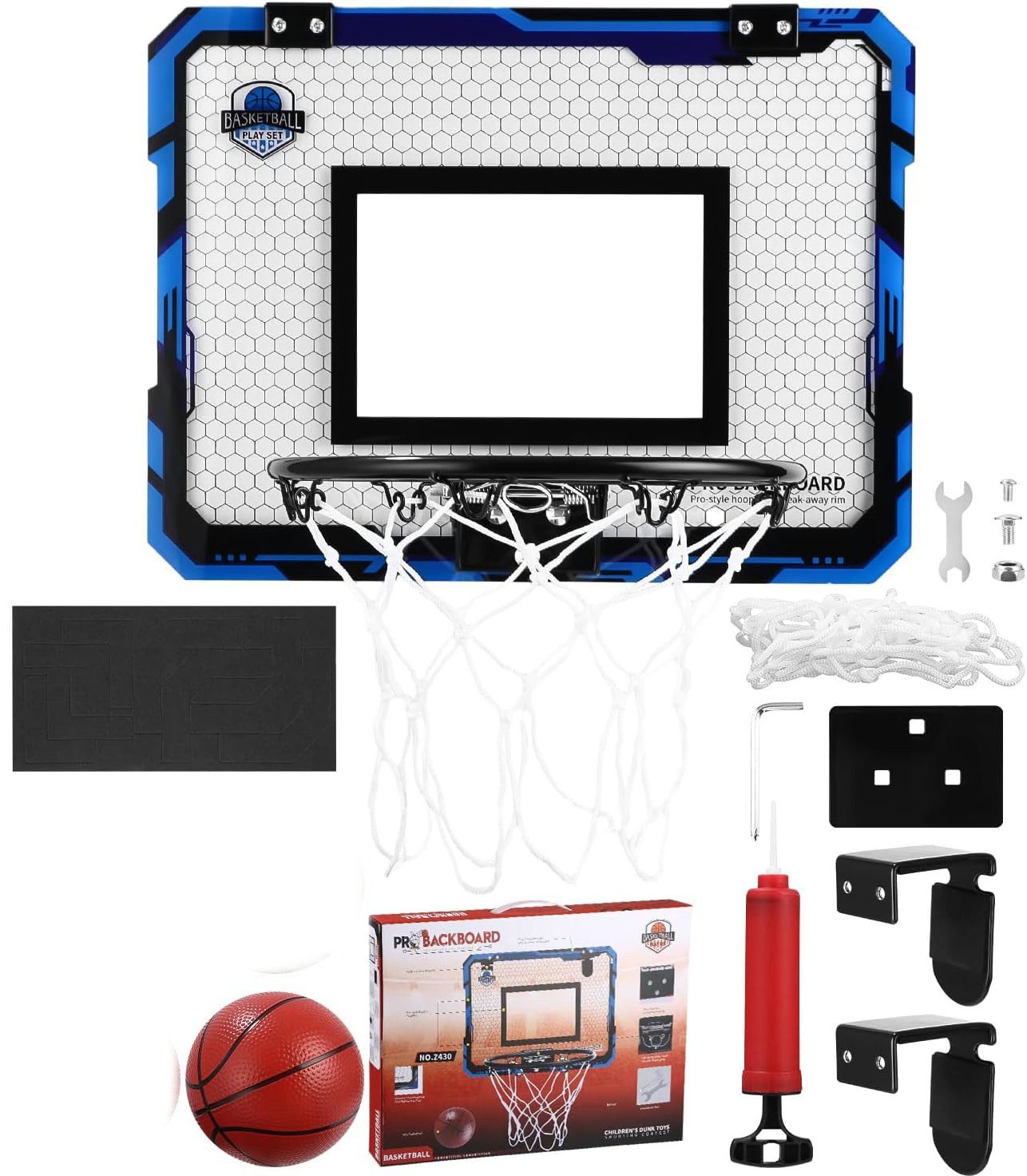 UE Stock Basketballkorb Kinder Mini Indoor Basketballkorb Set Basketballbrett Wandmontage, für unvergessliche Basketballmomente