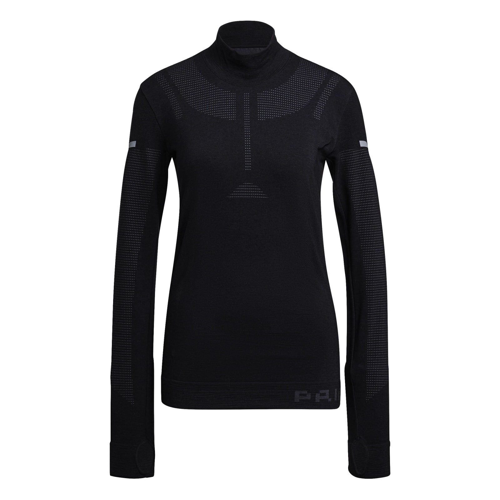 adidas Performance Langarmshirt Primeknit Midlayer (Half-Zip) schwarz Damen