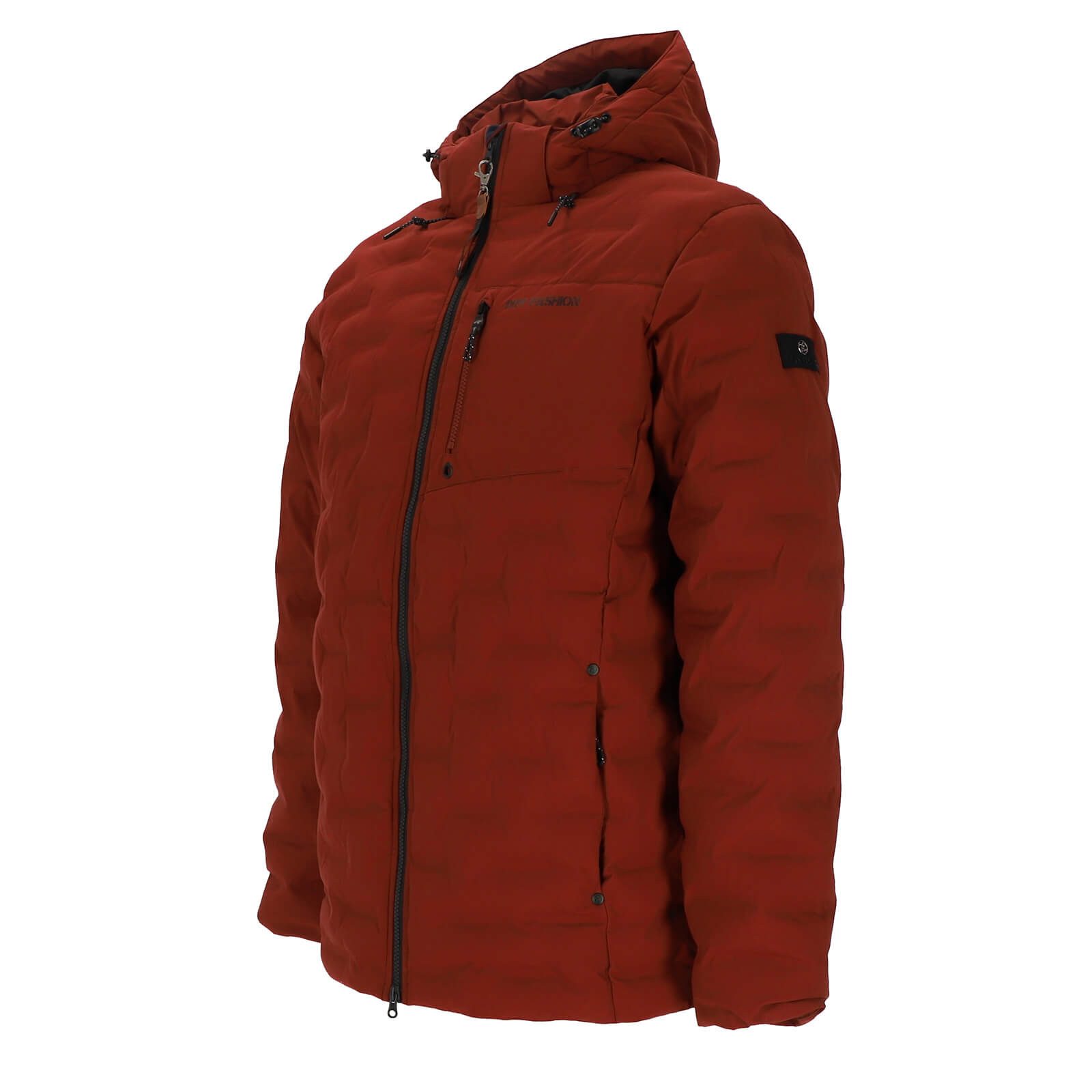 Dry Fashion Steppjacke Esbjerg Herren Jacke gesteppt - Winterjacke Outdoor-Jacke Steppung Gefüttert, Atmungsaktiv, 2-Wege-Reißverschluss, Abnehmbare Kapuze