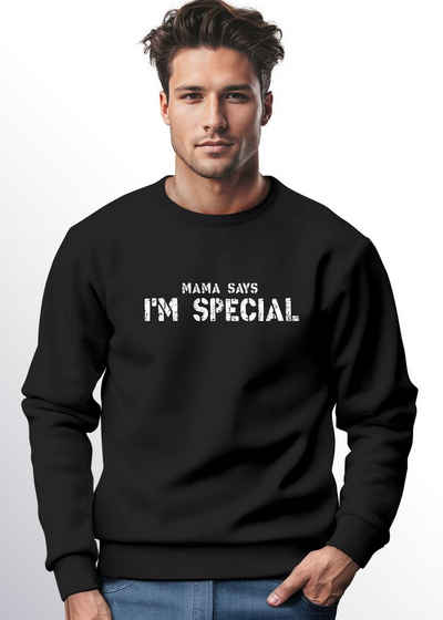 Neverless Sweatshirt Sweatshirt Herren Shirt Spruch lustig Mama Says I Am Special Ironie Sa