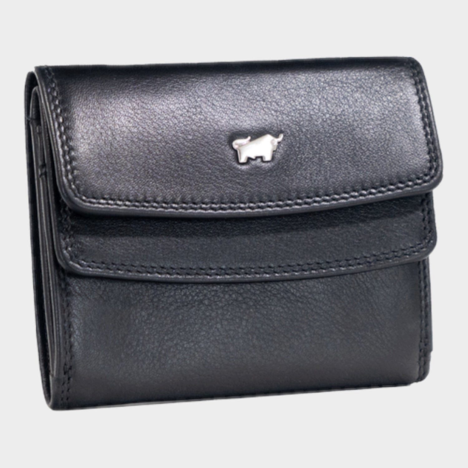 Braun Büffel Mini Geldbörse GOLF RFID Geldbörse S 4 Kartenfächer schwarz