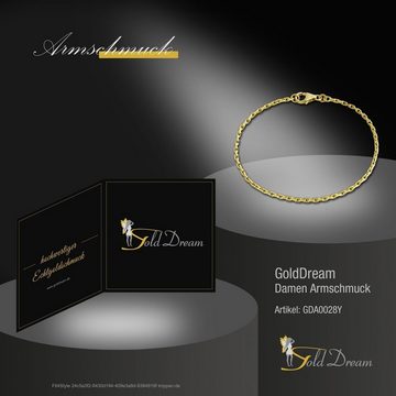 GoldDream Goldarmband GoldDream 18,5cm Armband Anker (Armband), Damen, Herren Armband (Anker) ca. 18,5cm, 333 Gelbgold - 8 Karat, Farb