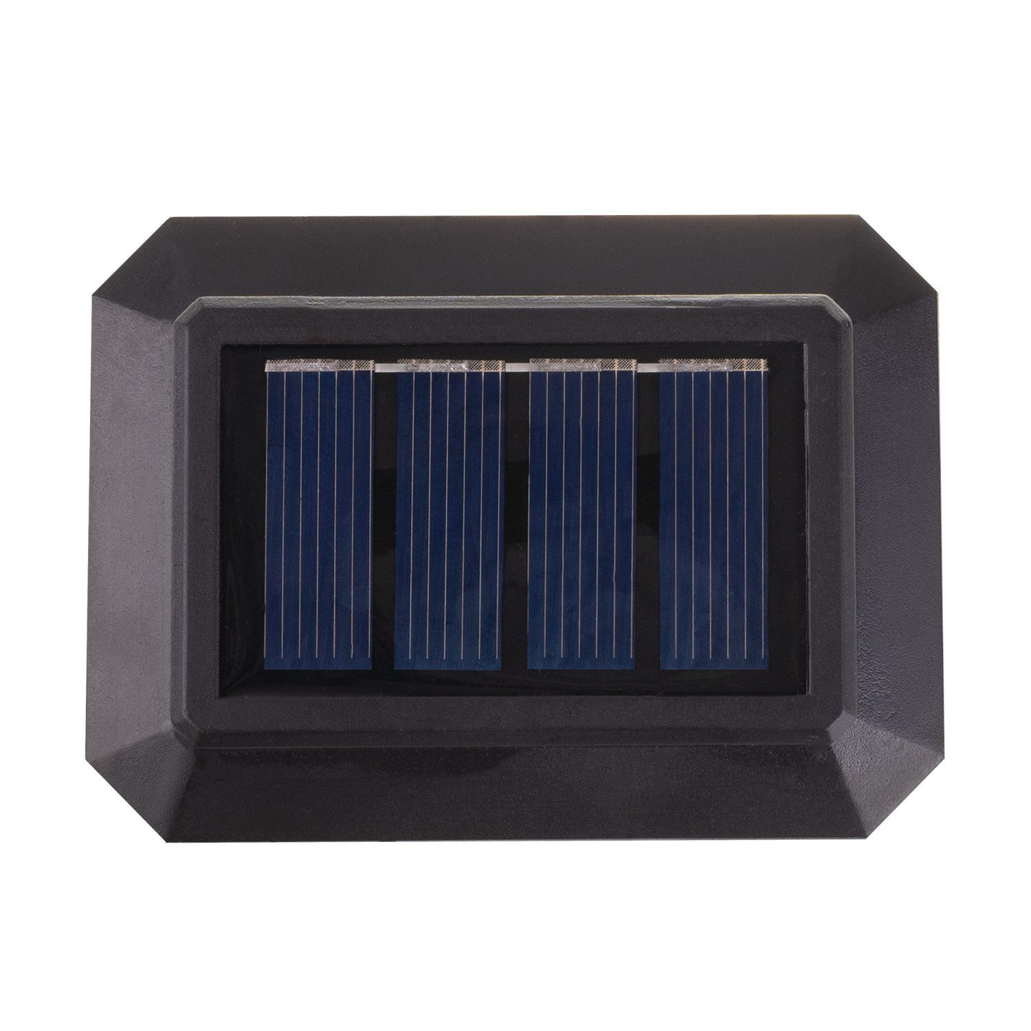 GreenBlue LED Solarleuchte GB125/GB127/GB128 Aufsatz Solarlampe für Pfosten, LED fest integriert, Warmweiß, Lichtquelle im Garten Wegbeleuchtung