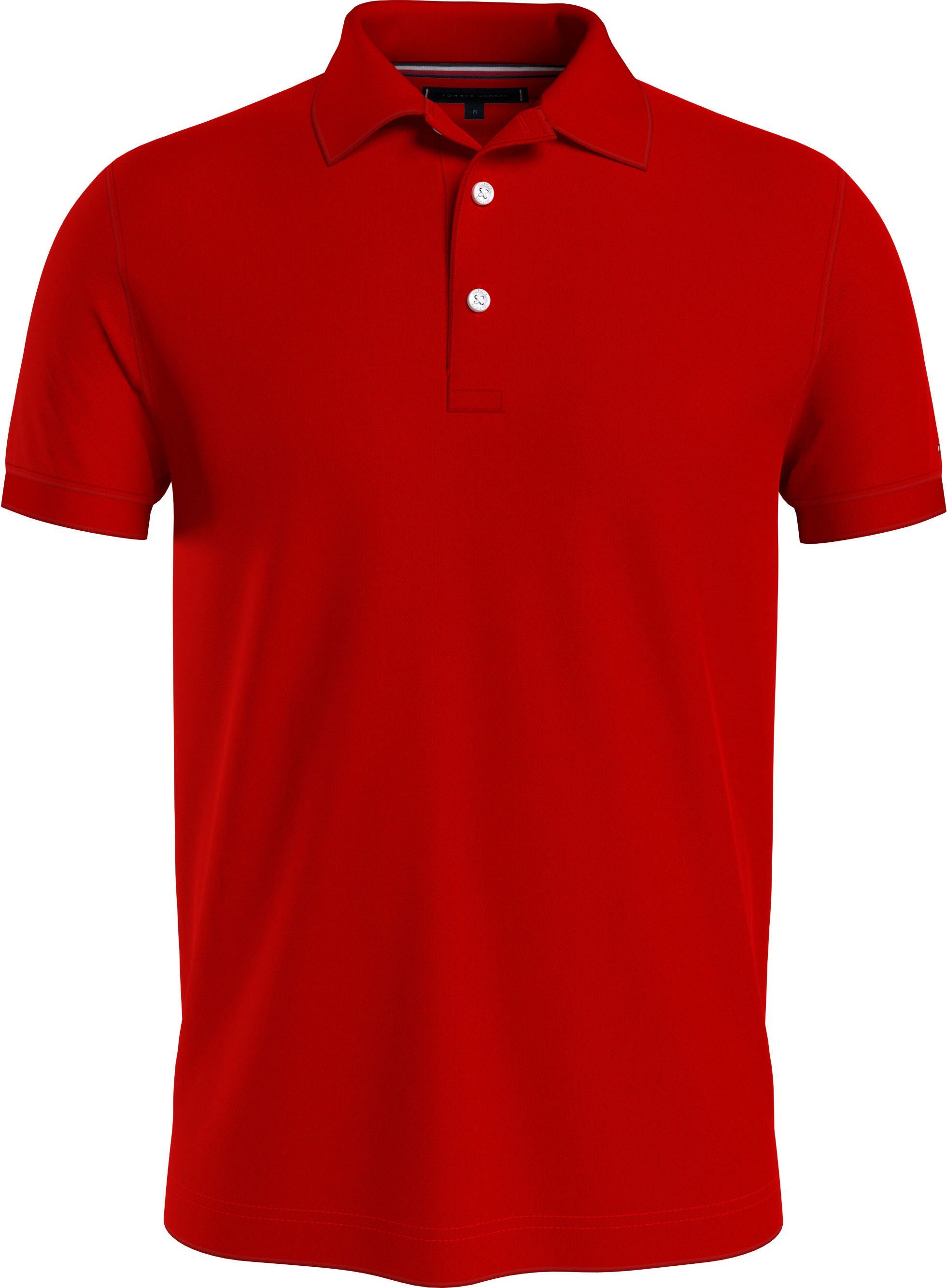 POLO JERSEY zeitlosen MERC Tommy DC ESS Basic-Look Rouge für TAILORED den Hilfiger SLIM Poloshirt