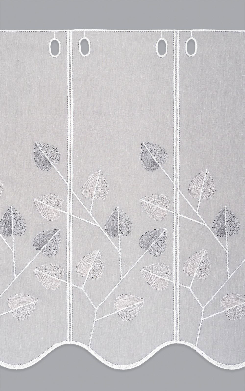 LYSEL® Scheibengardine Designblätter (1 St), transparent, HxB 50x48cm