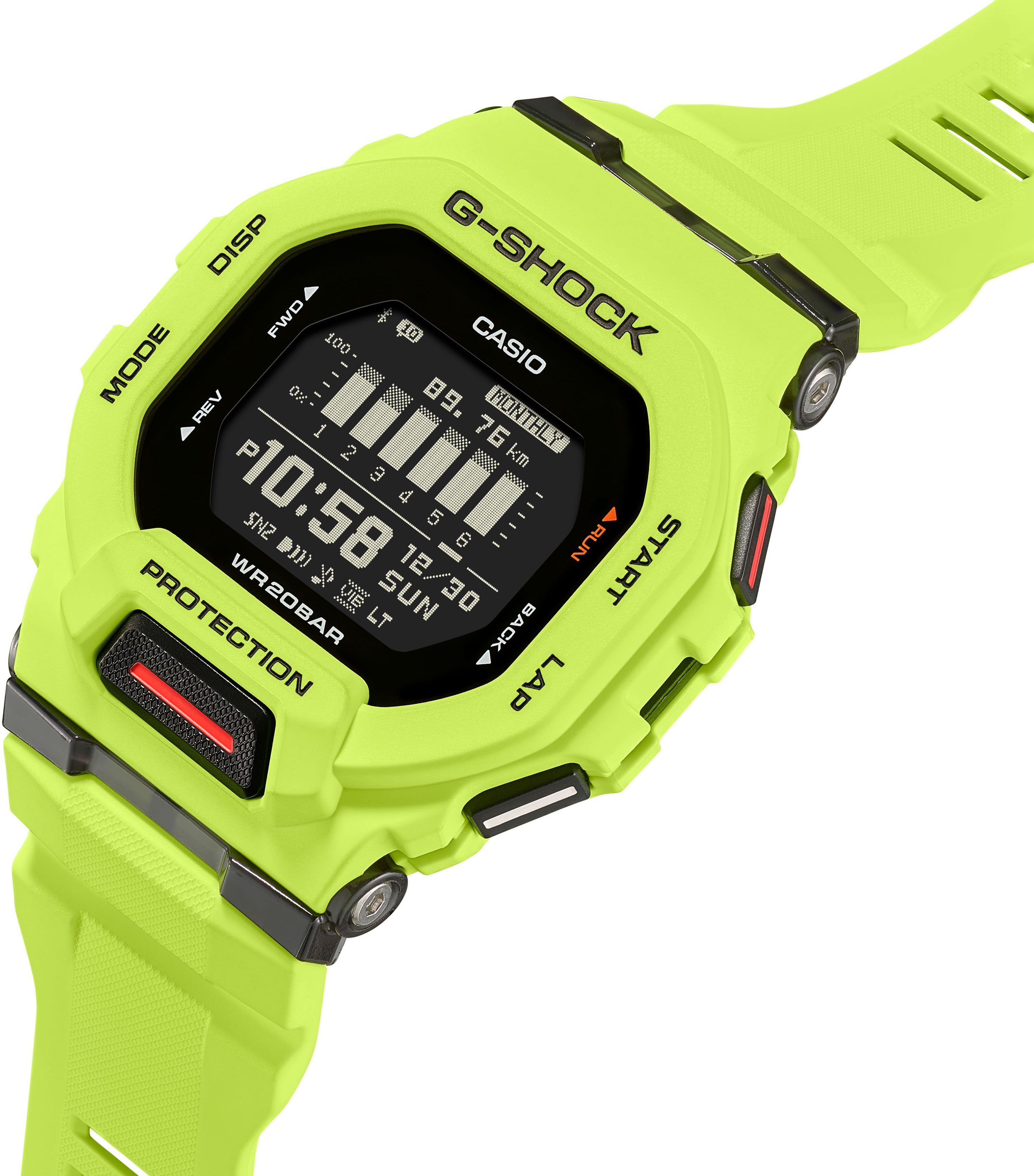 CASIO G-SHOCK GBD-200 Smartwatch, Armbanduhr, Herren,Bluetooth,Schrittzähler,bis 20bar wasserd.,digital
