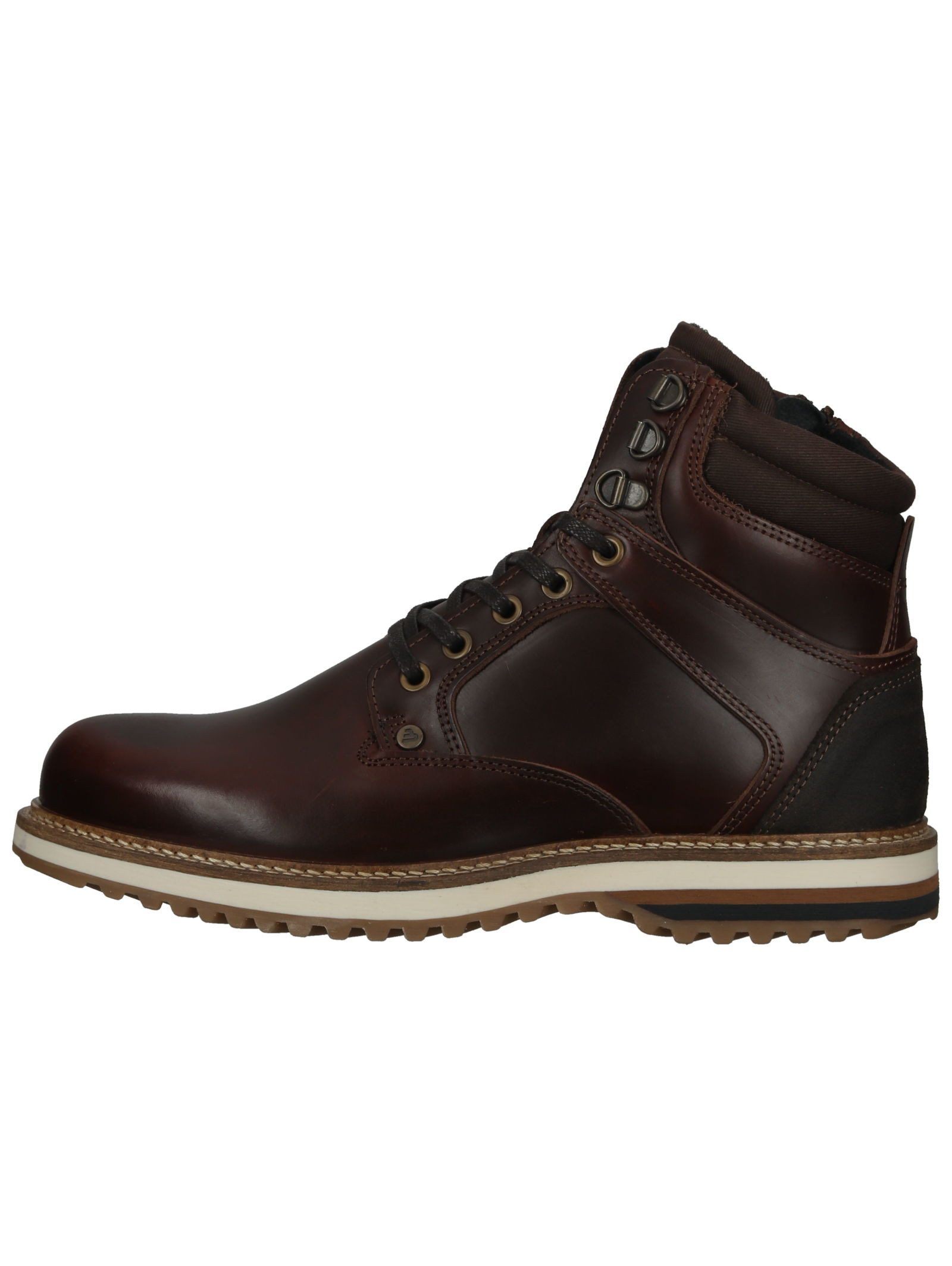 Bullboxer Stiefelette Leder/Textil . Schnürstiefelette