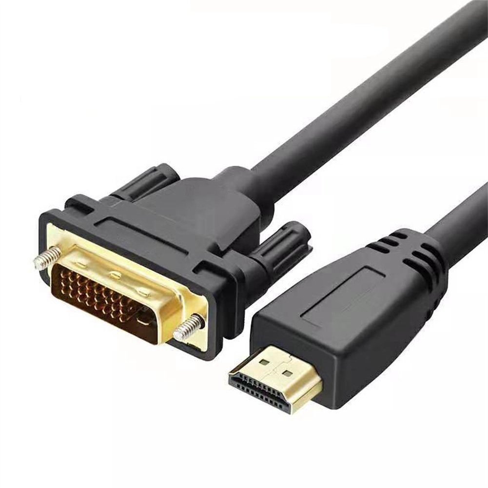 ELEKIN HDMI auf DVI Adapter kabel 1M,HDMI auf DVI-D 24+1 Monitorkabel  Video-Kabel, (150 cm)