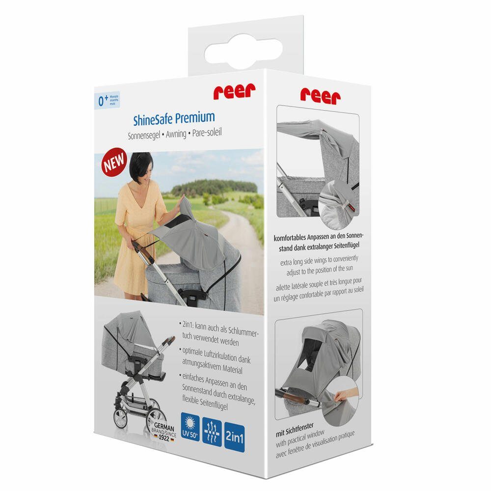 Reer Kinderwagen-Sonnenschutzhülle ShineSafe Premium Sonnensegel günstig online kaufen
