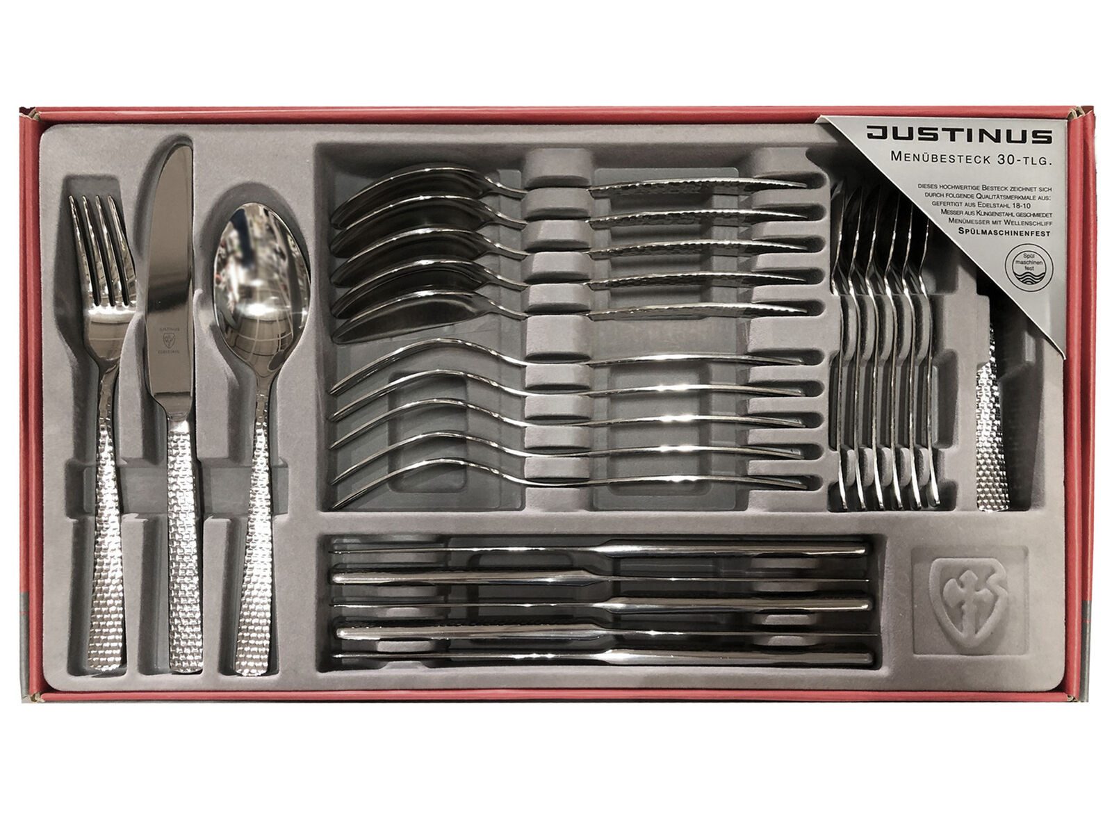 JUSTUS Besteck-Set Justinus Besteckset Sunset 30tlg Edelstahl 18 10 Spülmaschinenfest
