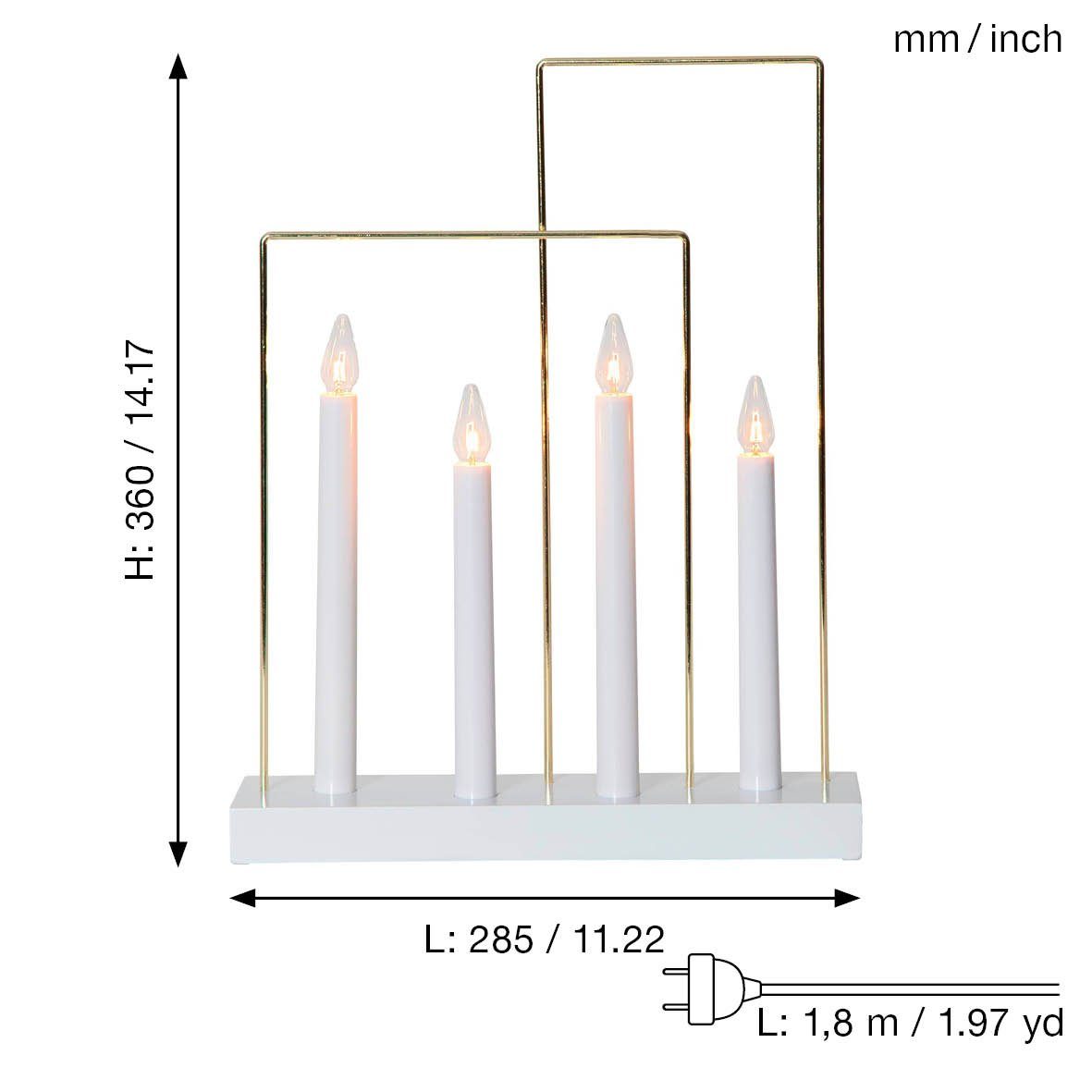 LED Glossy Schwibbogen Frame (1-tlg) STAR TRADING