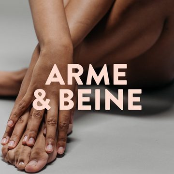 Veet Enthaarungscreme Körper & Beine (100ml) + Multi-Benefit-Schaum (2 x 50ml), Spar-Set, 2 St., für sensible Haut & Intimzone