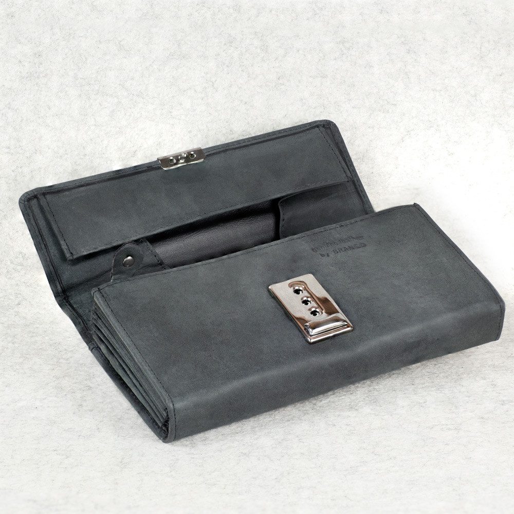 BRANCO Kellnerbörse Profi Kellnerbörse, Kellnergeldbeutel, Echt-Leder Schwarz, Branco