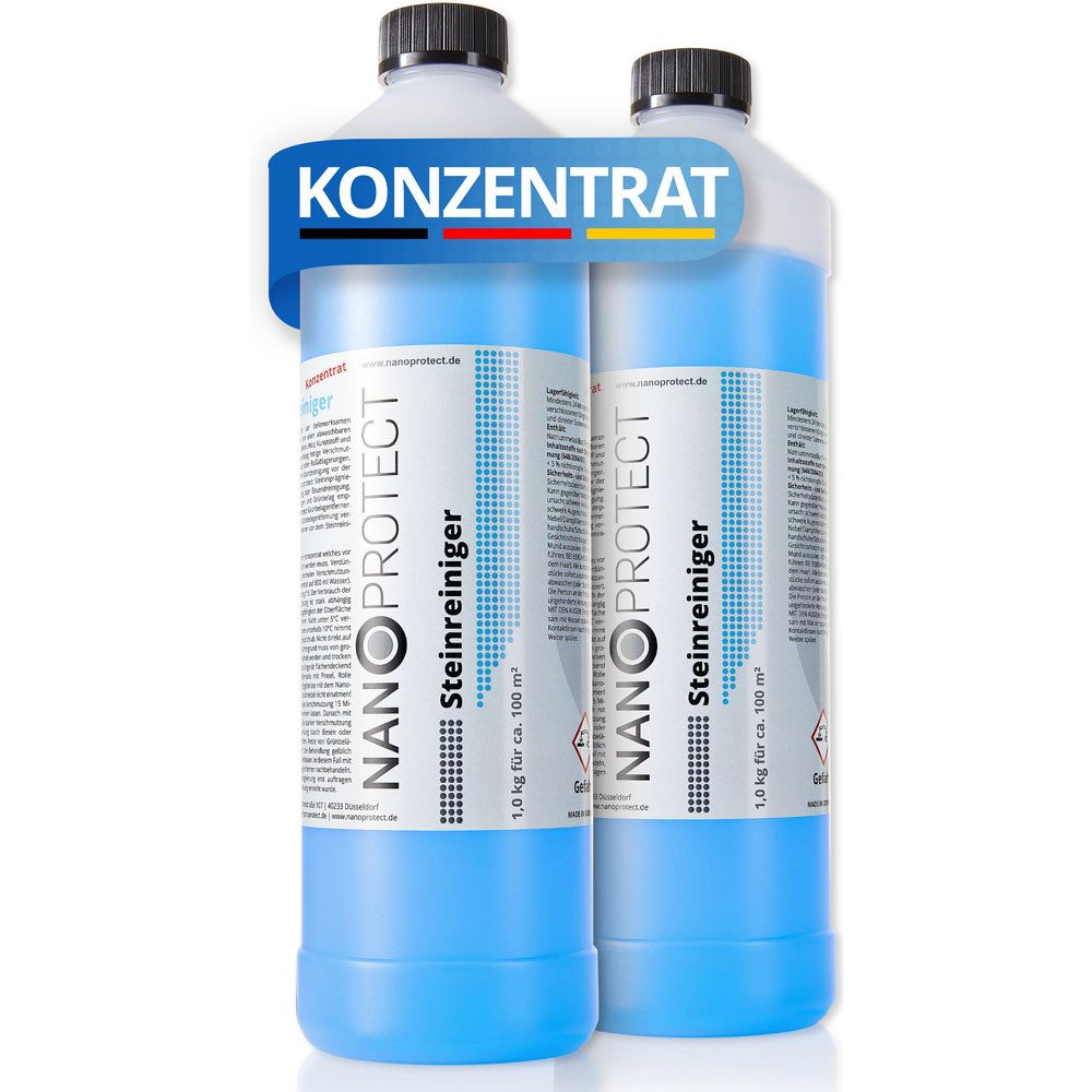 Nanoprotect Steinreiniger Naturstein-Reiniger (Set-Typ, [- Set-Info Kraftvoll und schonend)