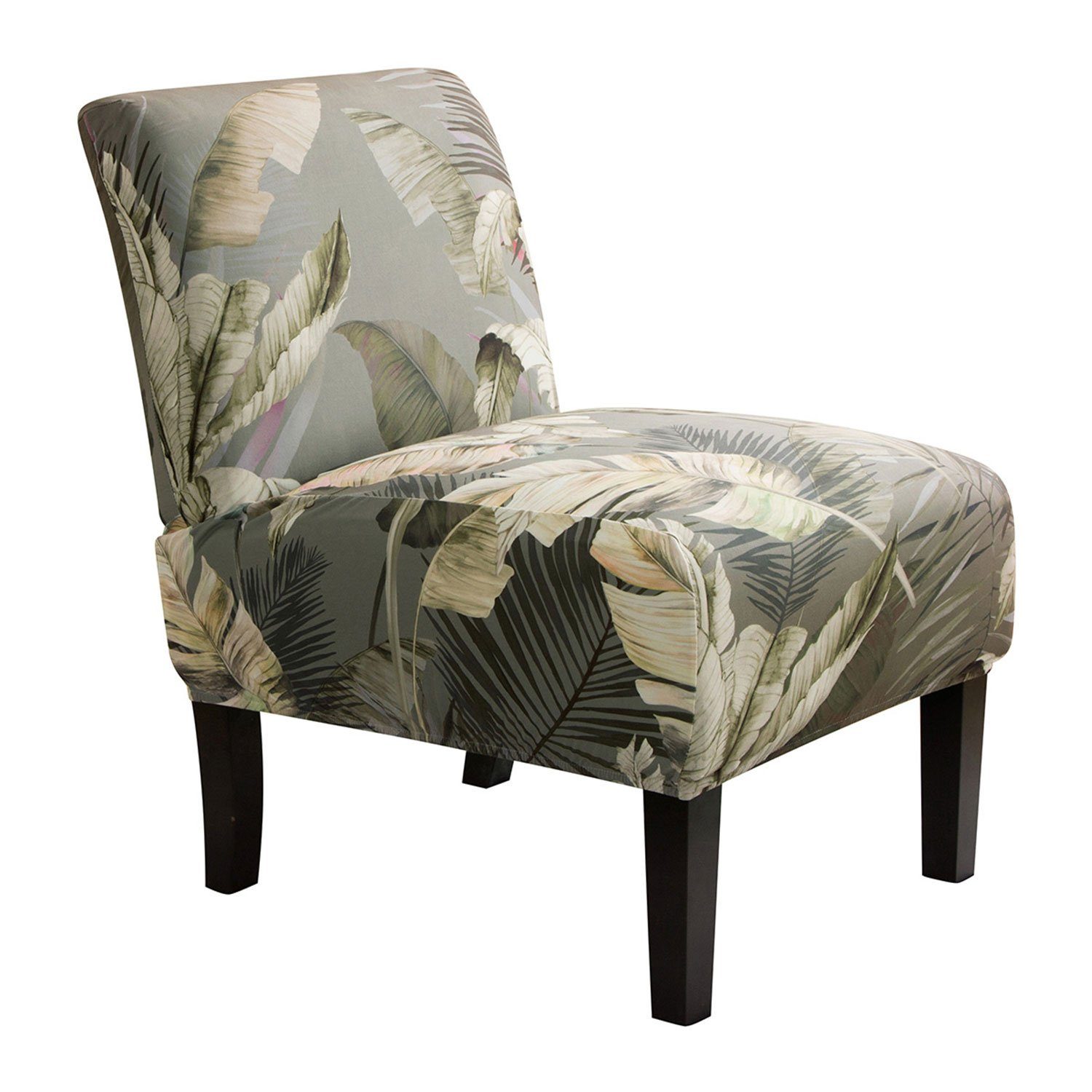 Rosnek Stuhlhusse Stretch gedruckt floralen,Universal,für Akzentstuhl