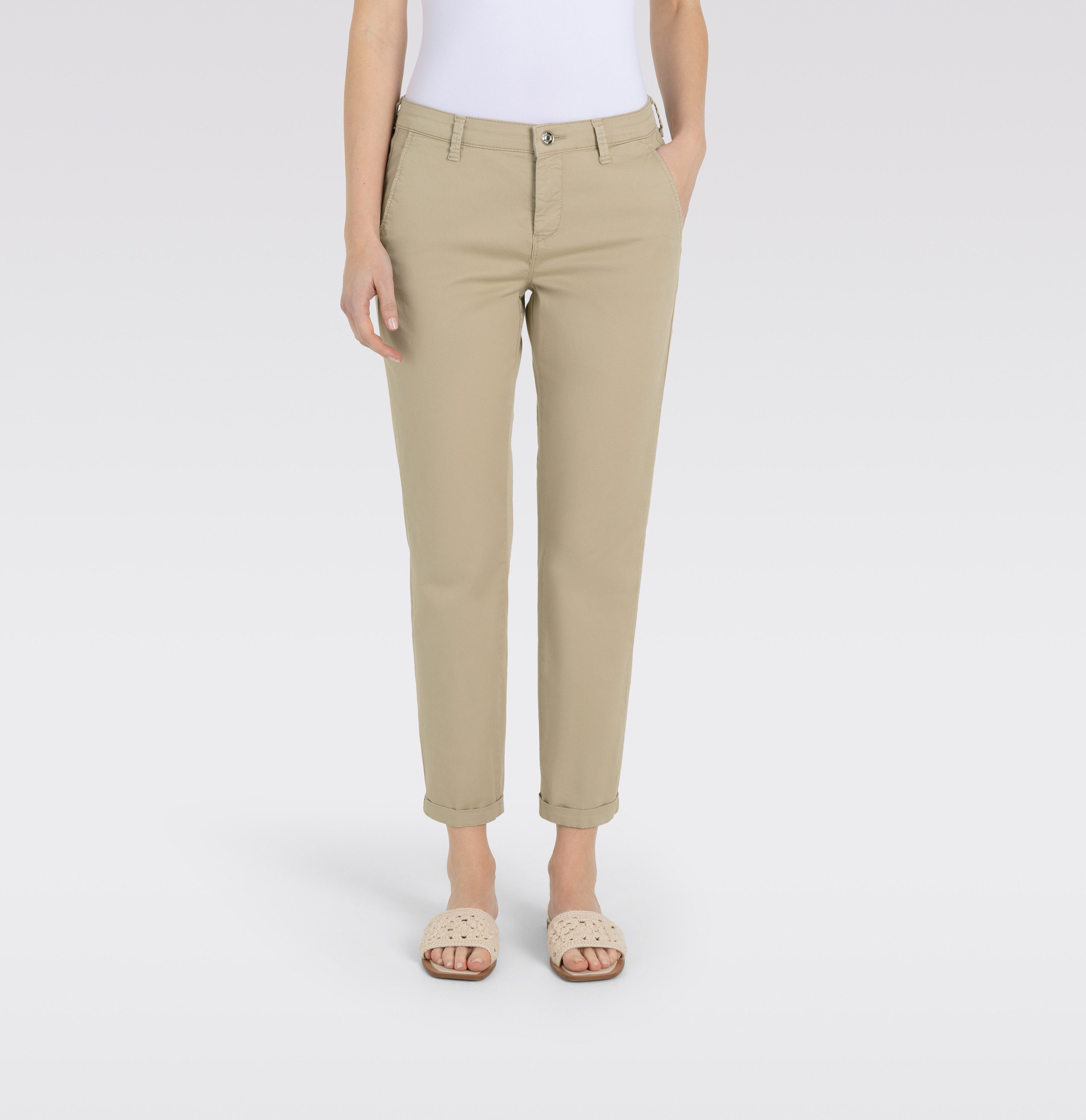 MAC Chinohose CHINO turn up mit dezentem Glanz, elegant und sportiv zugleic günstig online kaufen
